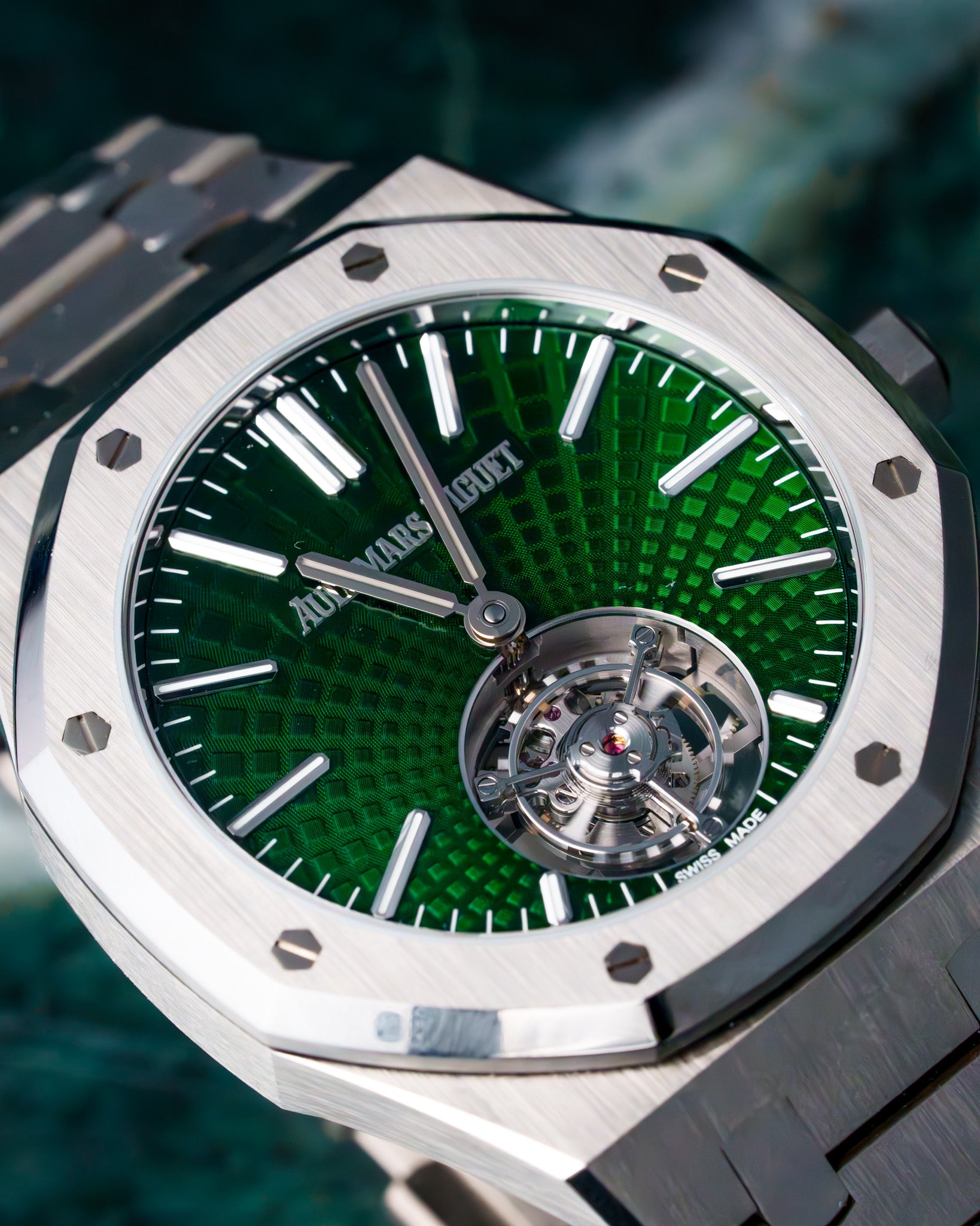 2022 Audemars Piguet Royal Oak 26534ti flying tourbillion Green