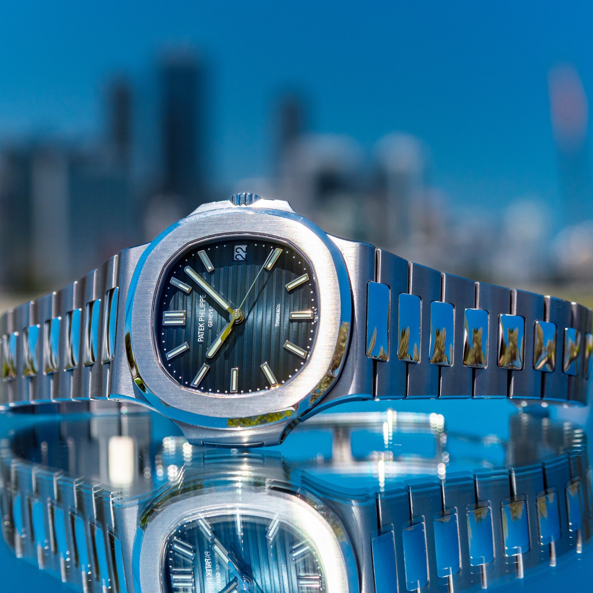 Patek Philippe Nautilus 5711/1A Blue Tiffany stamped