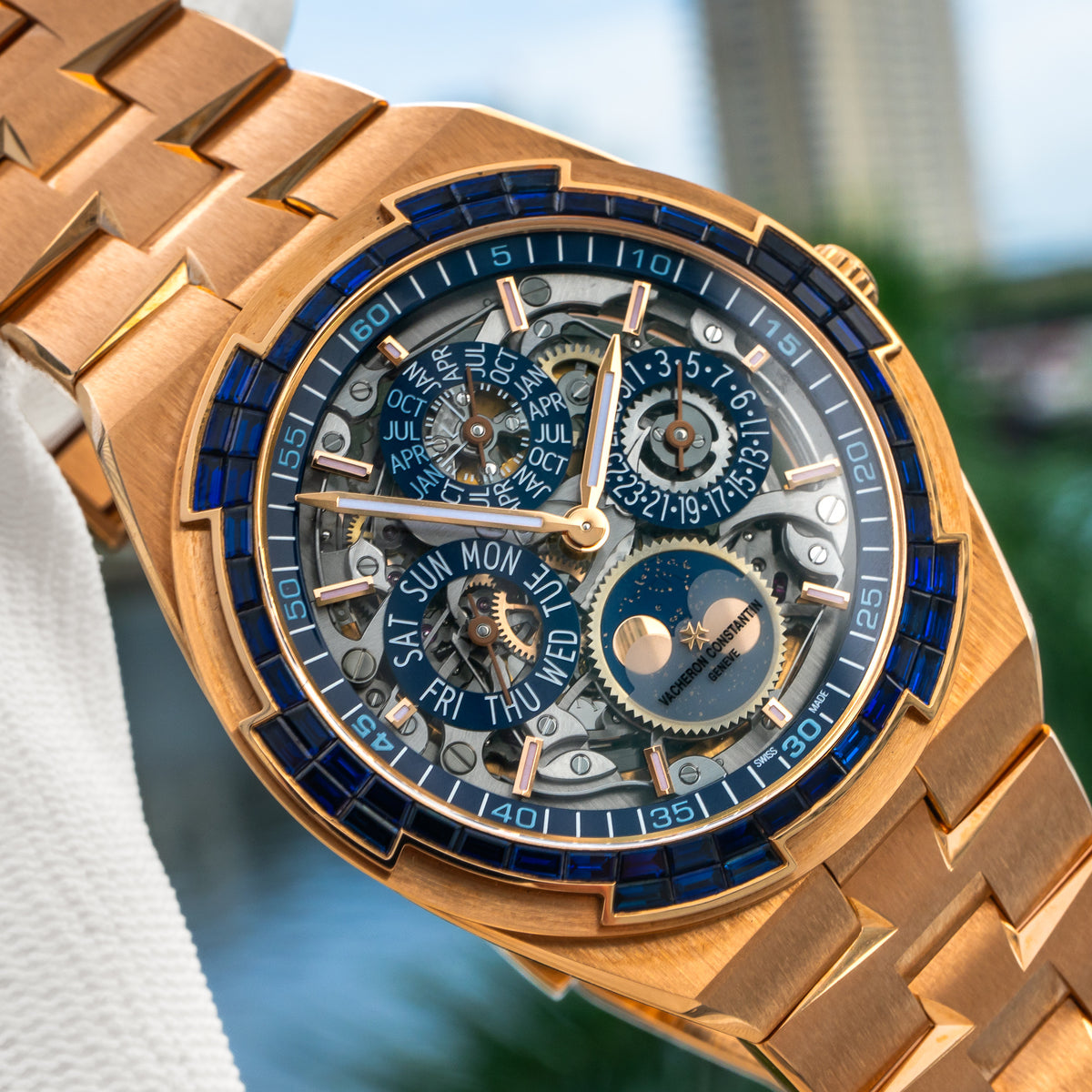 2026 Vacheron Constantin 4307V/220R-237C Overseas Perpetual Calendar Ultra Thin Skeleton 41.5mm