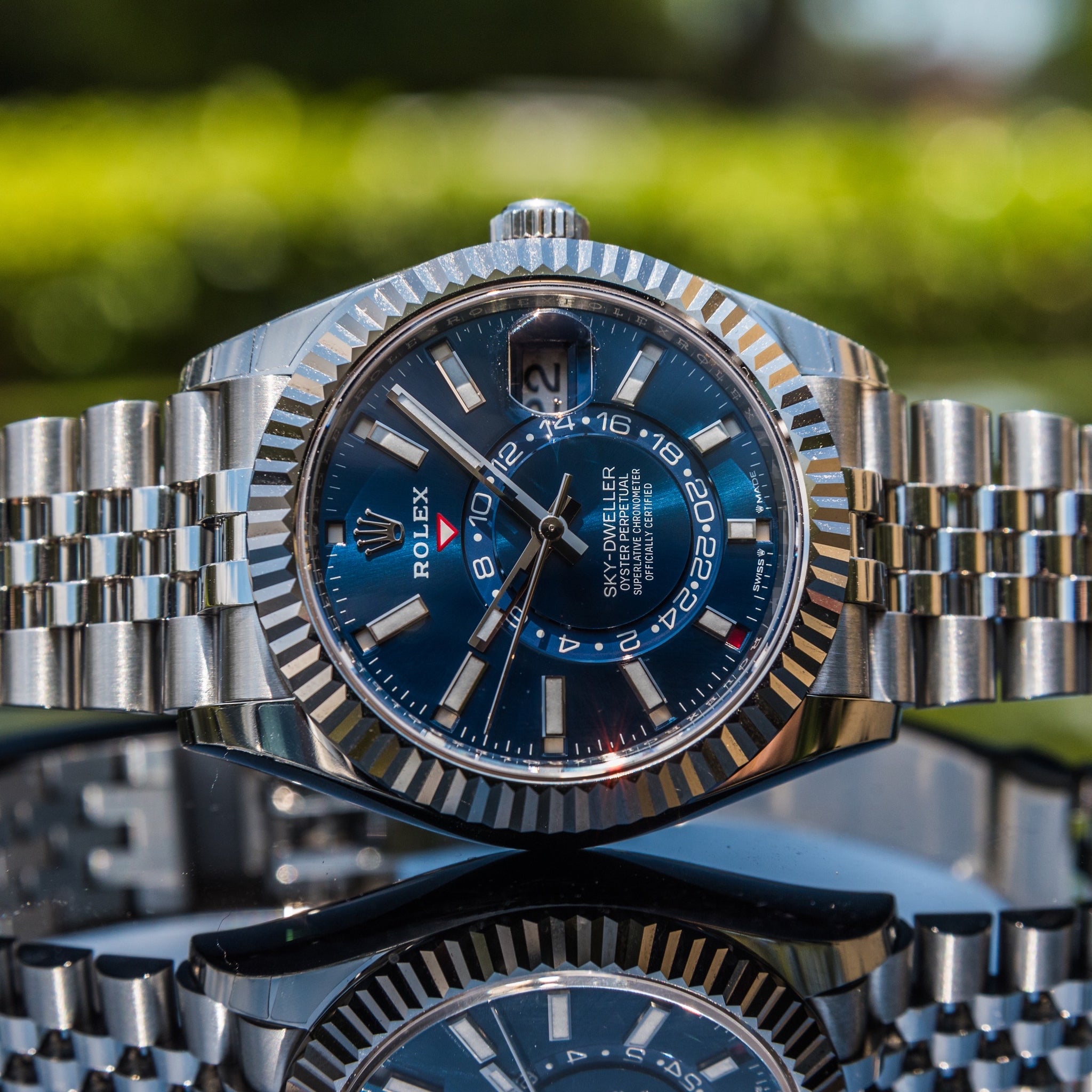 Rolex 2023 Sky-Dweller 336934 Blue Dial on Jubilee