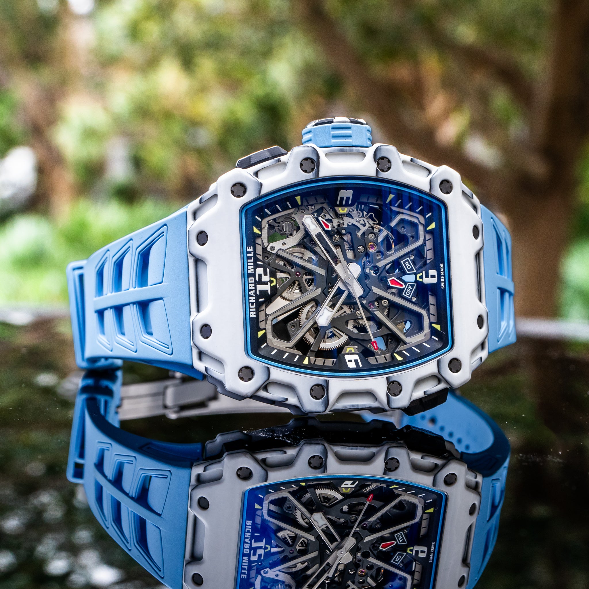 2022 Richard Mille RM35-03 Rafael Nadal White Carbon / Quartz TPT
