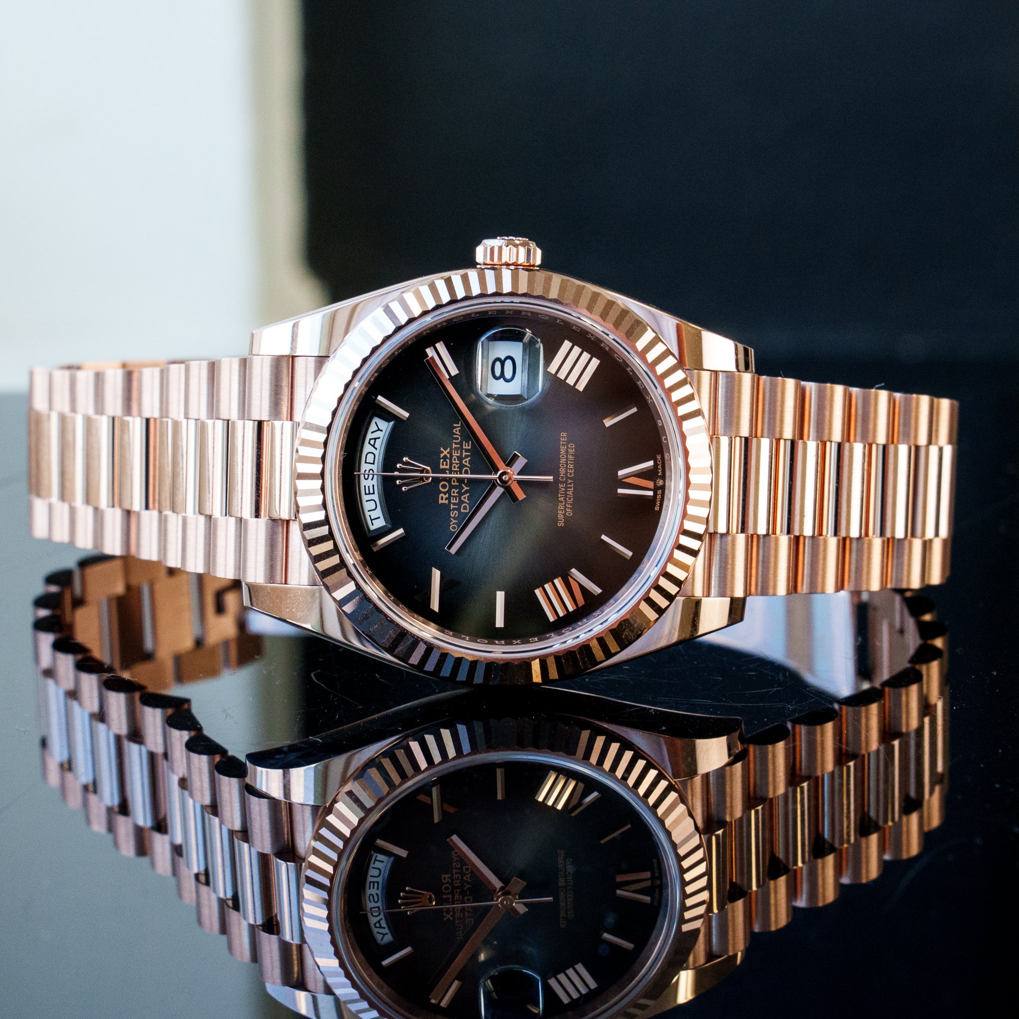 Rolex 2024 Day-Date 40mm Grey Fume 228235