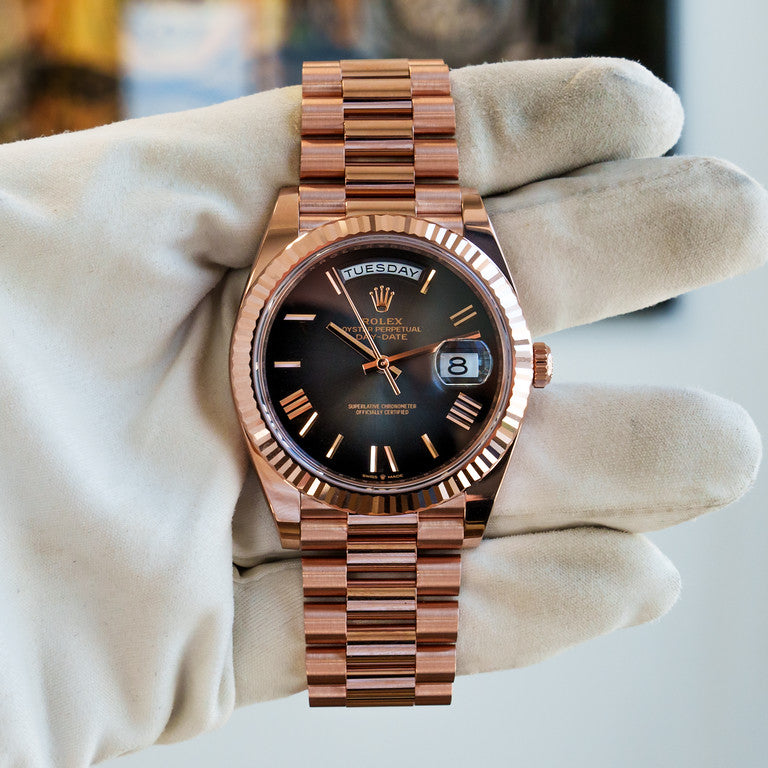 Rolex 2024 Day-Date 40mm Grey Fume 228235