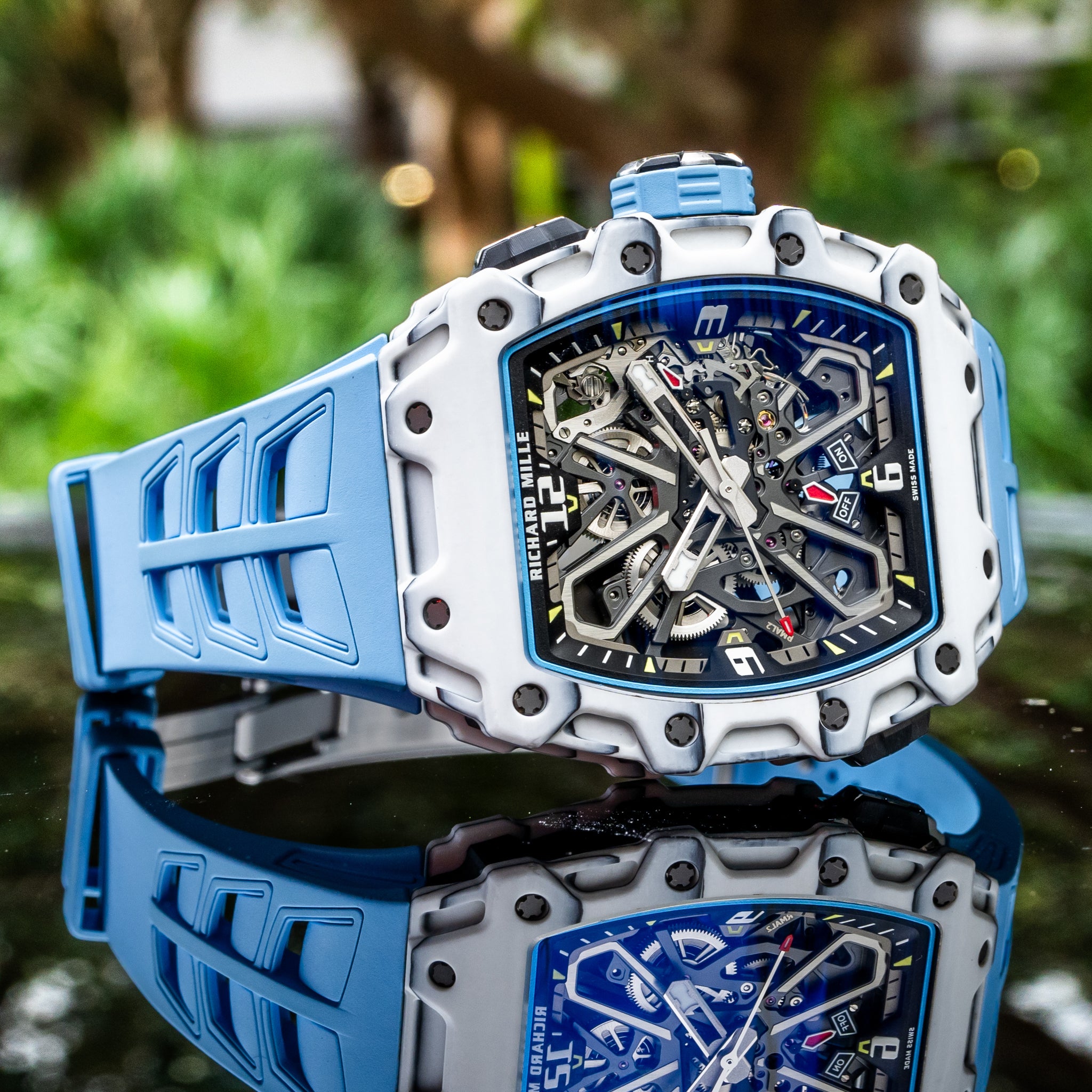 2022 Richard Mille RM35-03 Rafael Nadal White Carbon / Quartz TPT