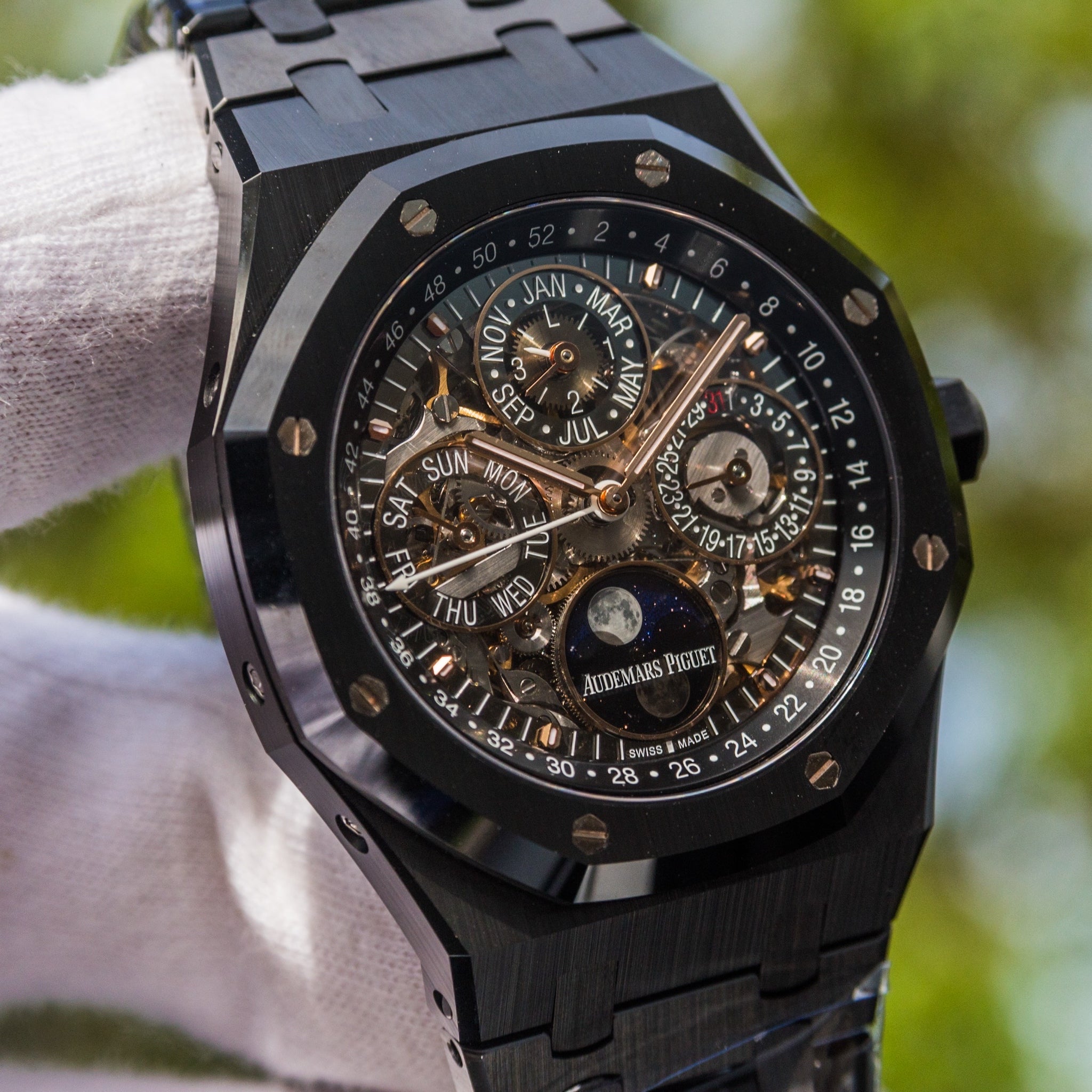 Audemars Piguet 26585CE Royal Oak Perpetual Calendar Openworked Black Ceramic 41mm