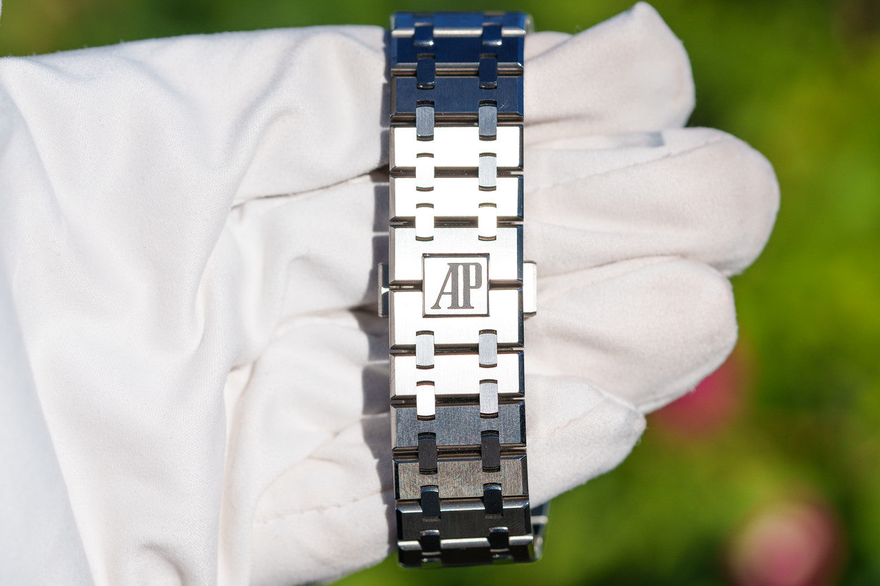 2022 Audemars Piguet Royal Oak Perpetual Blue Dial 26574ti