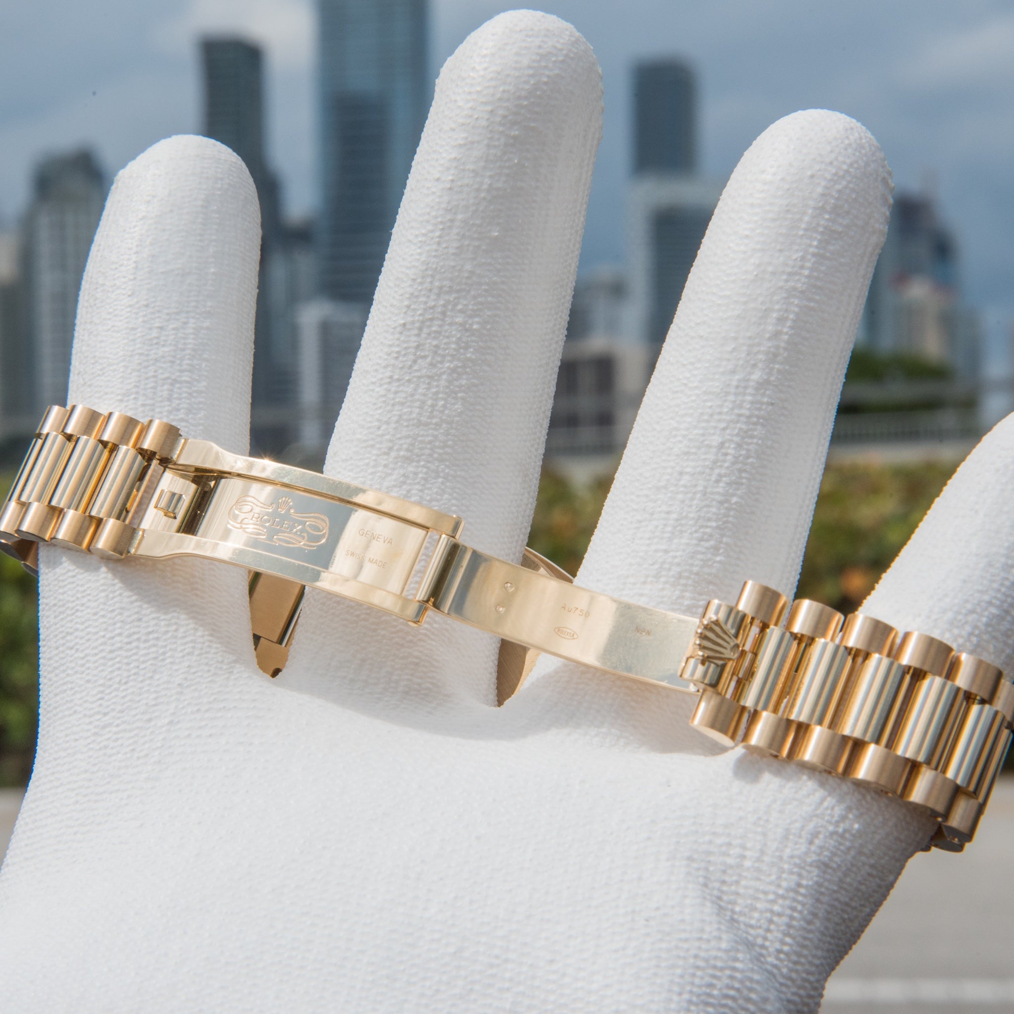 Rolex 2023 Day-Date 36mm White Roman Dial 128238