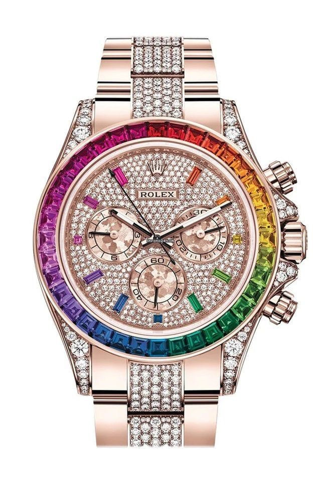 Rolex 2019 Daytona 116595RBOW Full Diamond Pave