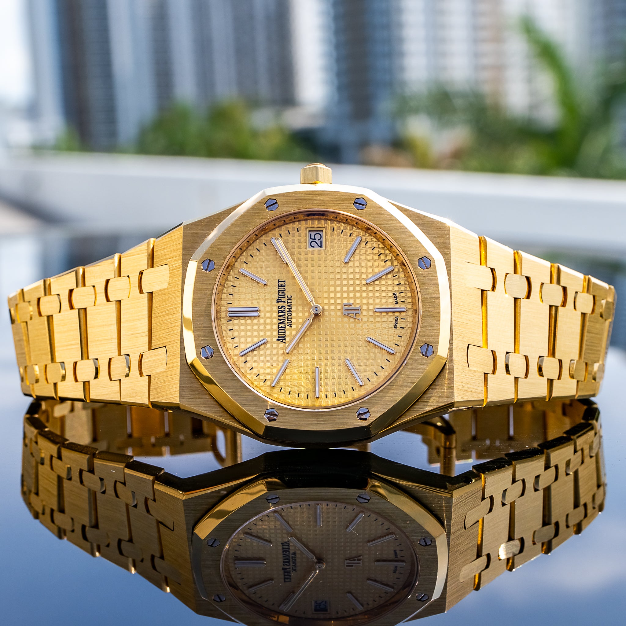 Audemars Piguet 15202BA Royal Oak "Jumbo" Yellow Dial 39mm