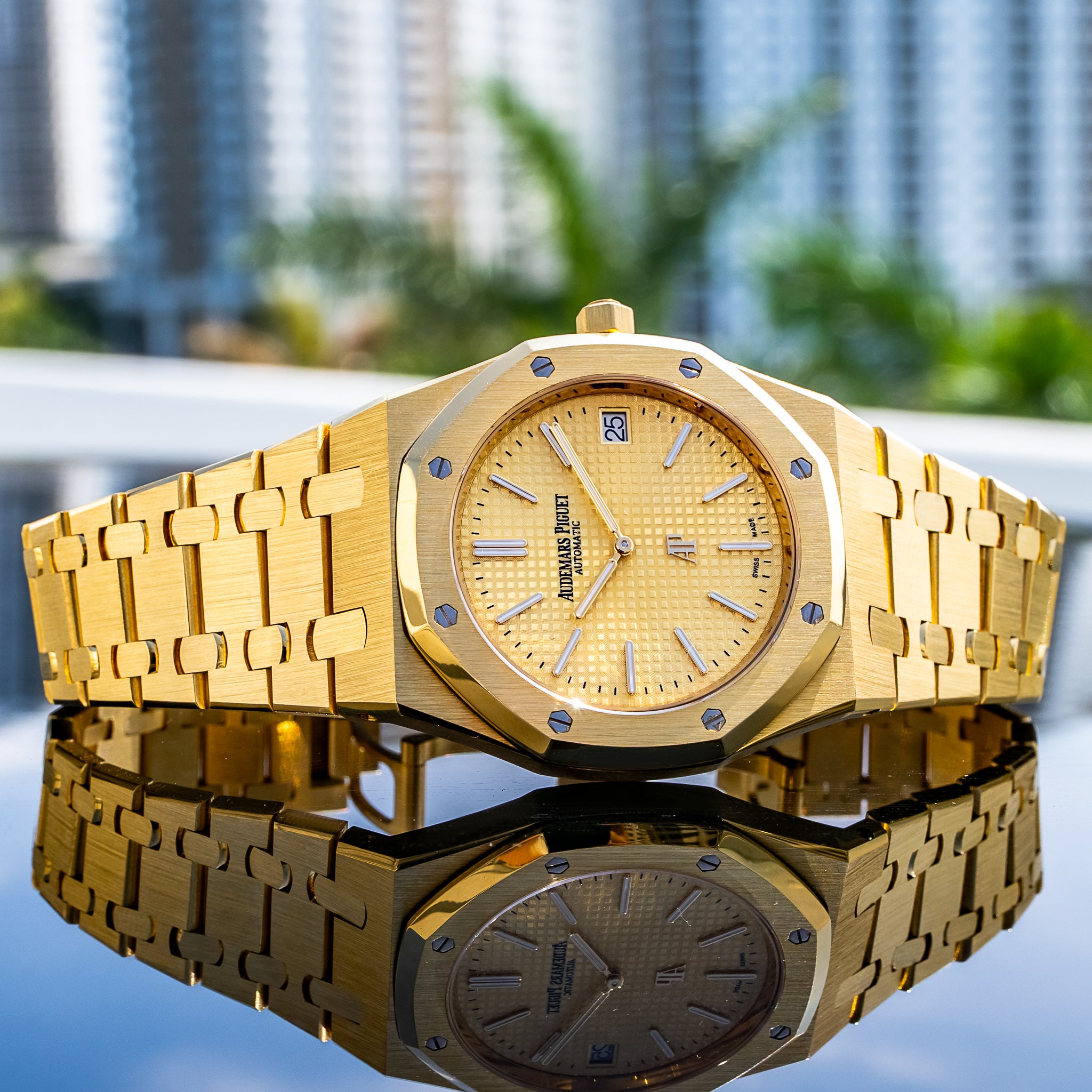 Audemars Piguet 15202BA Royal Oak "Jumbo" Yellow Dial 39mm