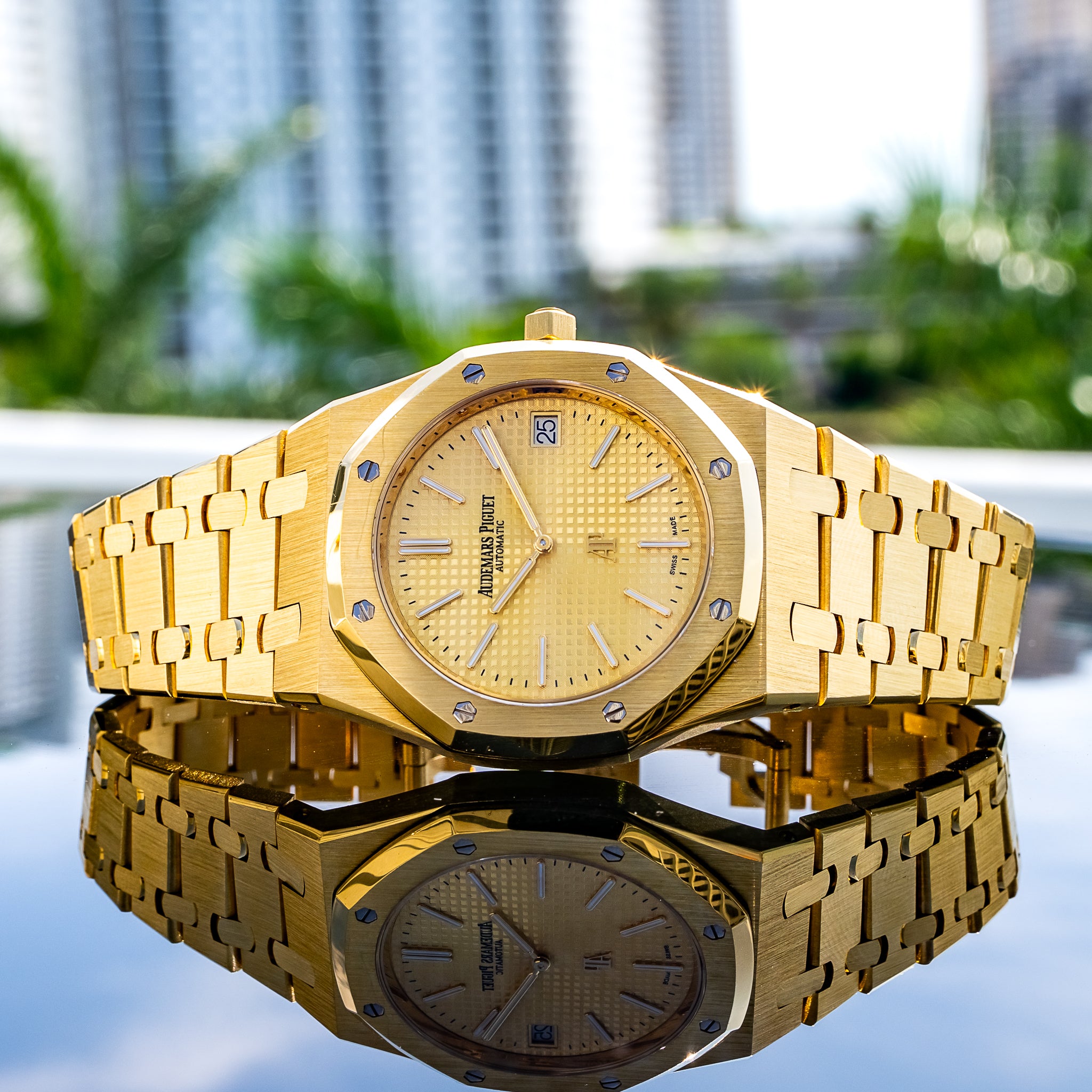 Audemars Piguet 15202BA Royal Oak "Jumbo" Yellow Dial 39mm