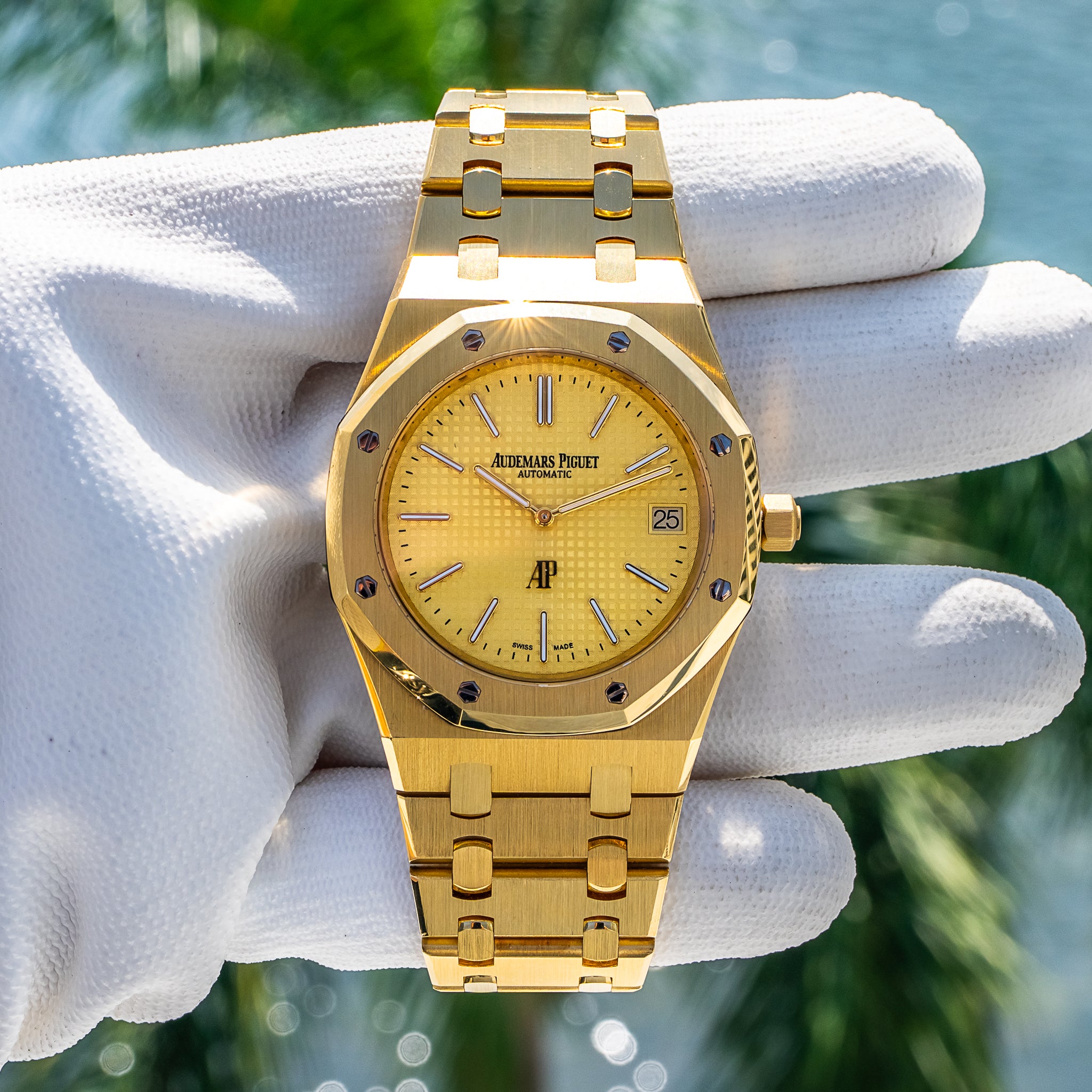 Audemars Piguet 15202BA Royal Oak "Jumbo" Yellow Dial 39mm
