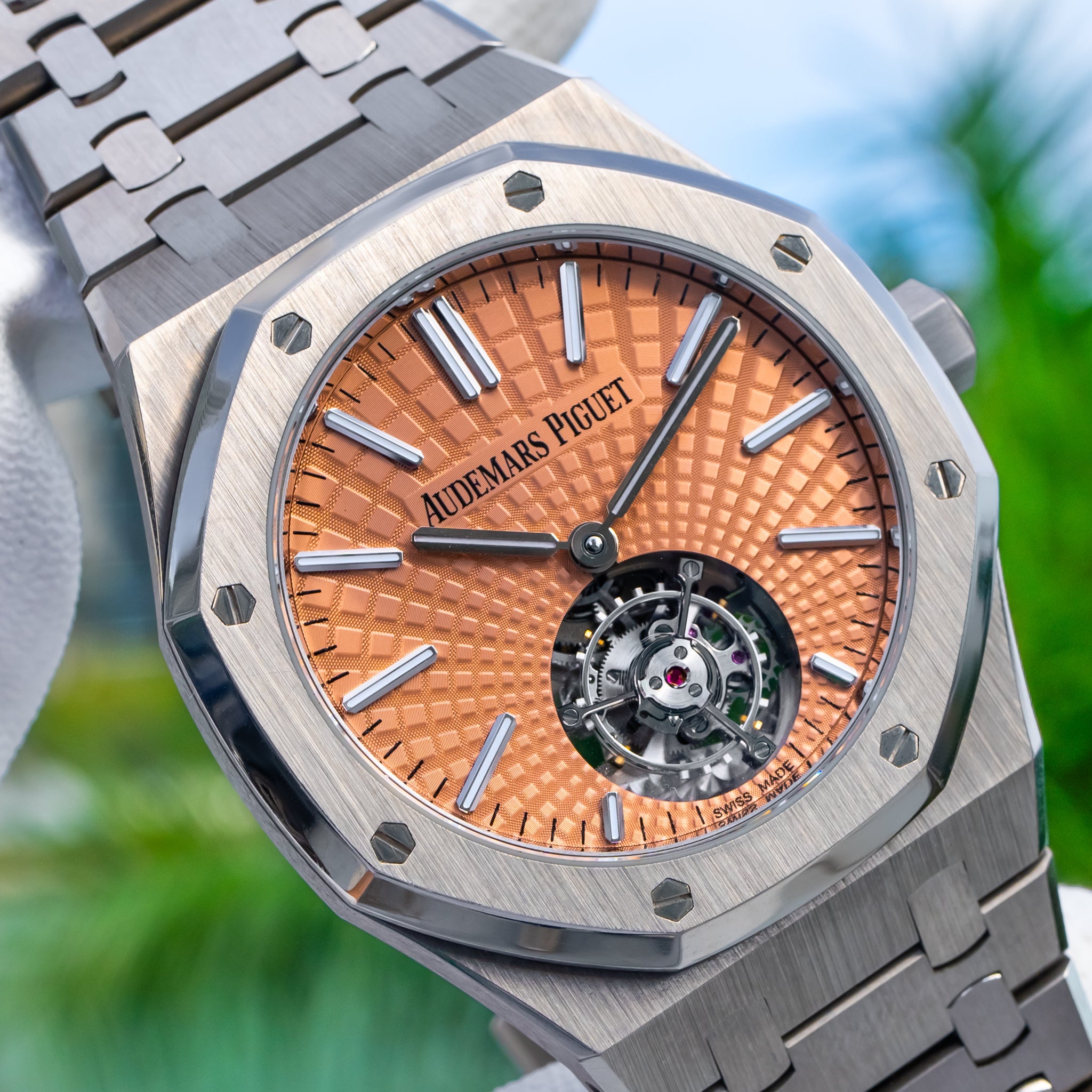 2023 Audemars Piguet 26531TI Royal Oak Flying Tourbillon Salmon Dial 41mm