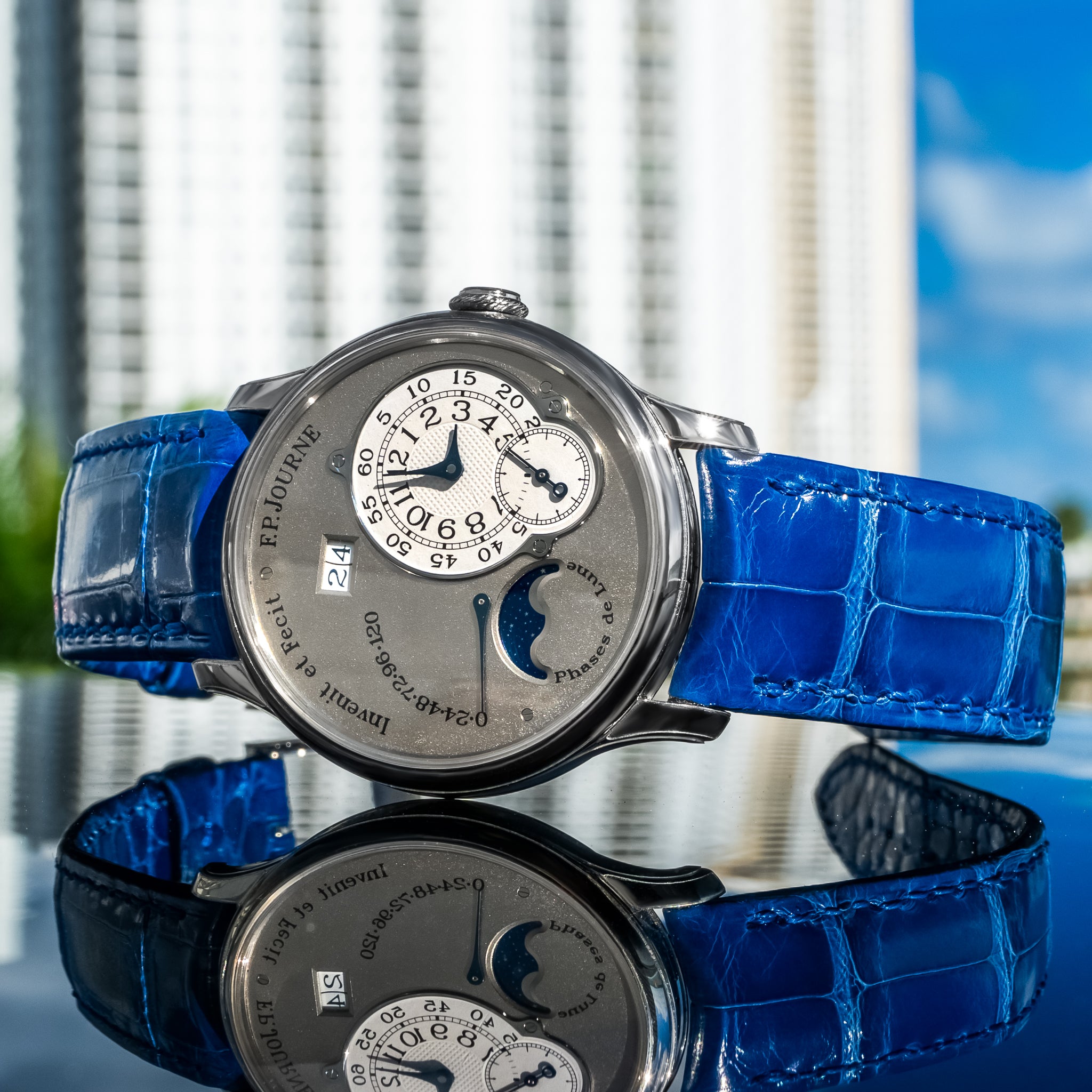 F.P. Journe Octa Lune Platinum Brass Movement 38mm