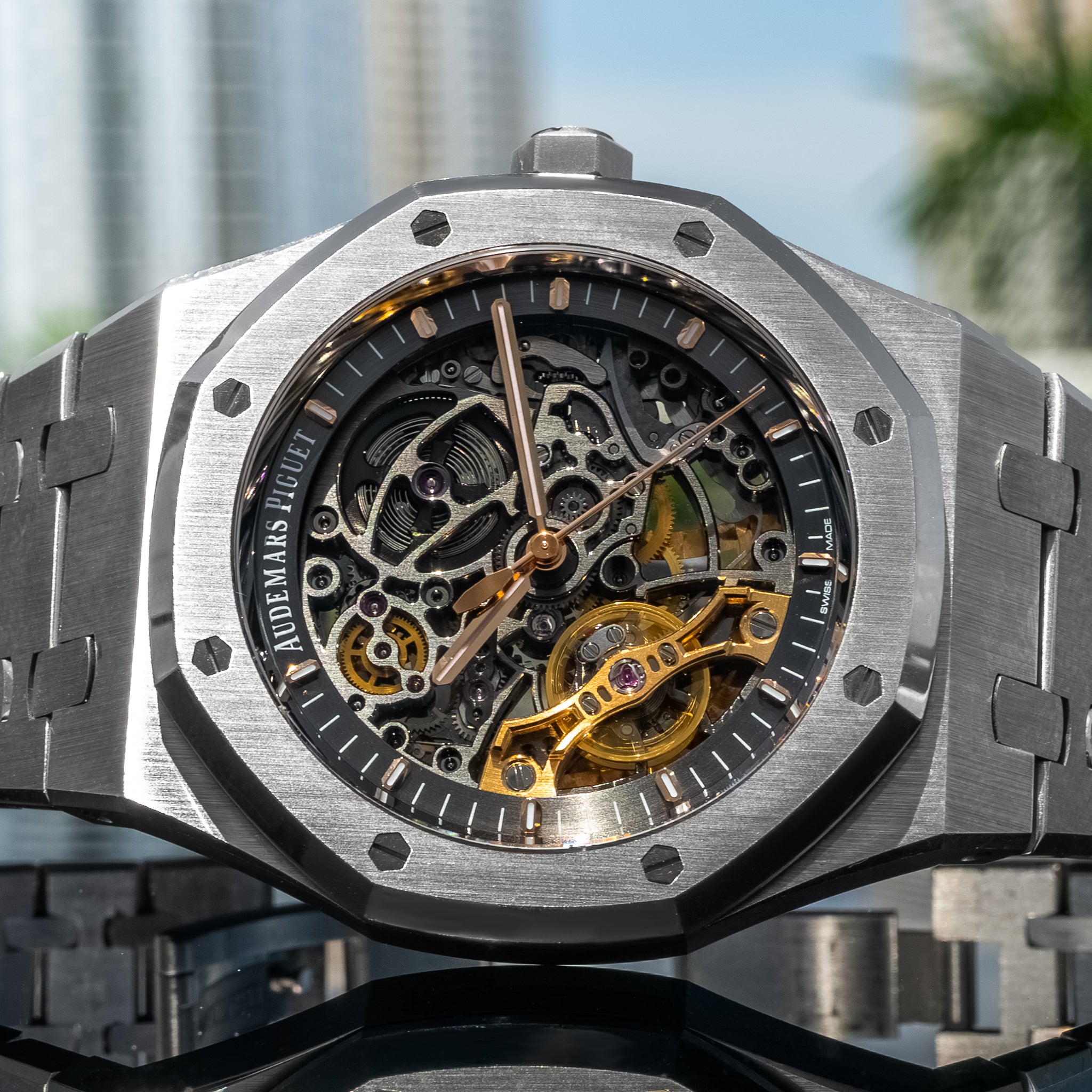 2023 Audemars Piguet 15407ST Royal Oak Double Balance Wheel Openworked Stainless Steel