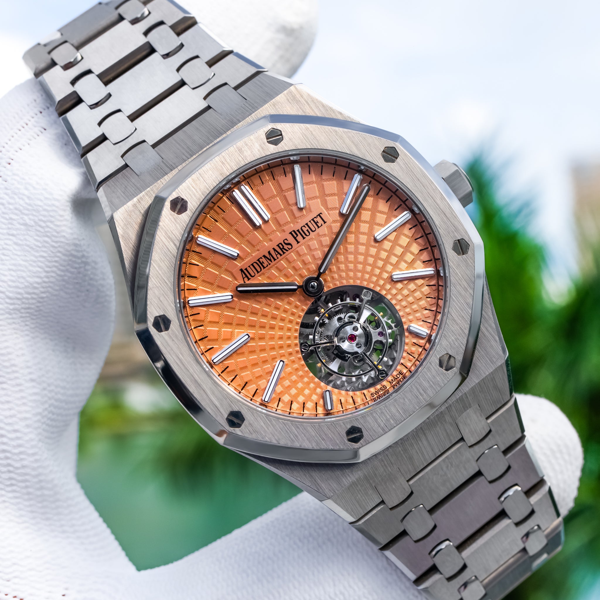 2023 Audemars Piguet 26531TI Royal Oak Flying Tourbillon Salmon Dial 41mm