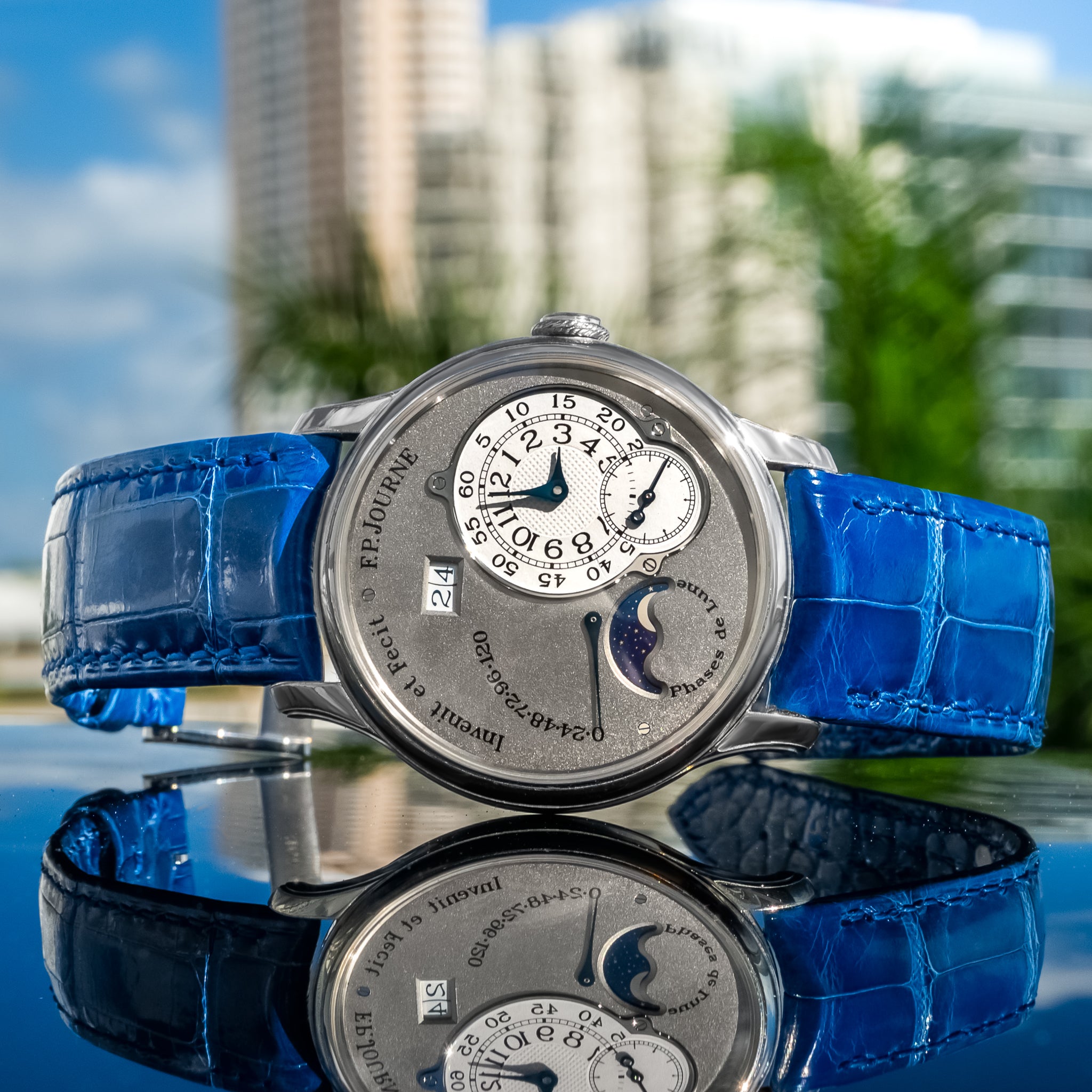 F.P. Journe Octa Lune Platinum Brass Movement 38mm