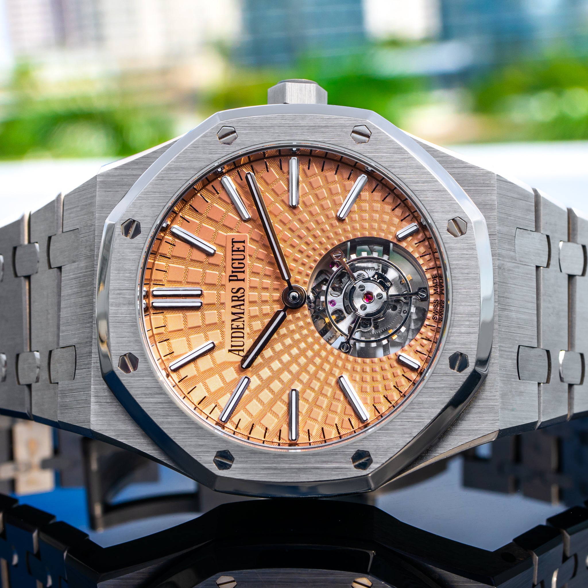 2023 Audemars Piguet 26531TI Royal Oak Flying Tourbillon Salmon Dial 41mm