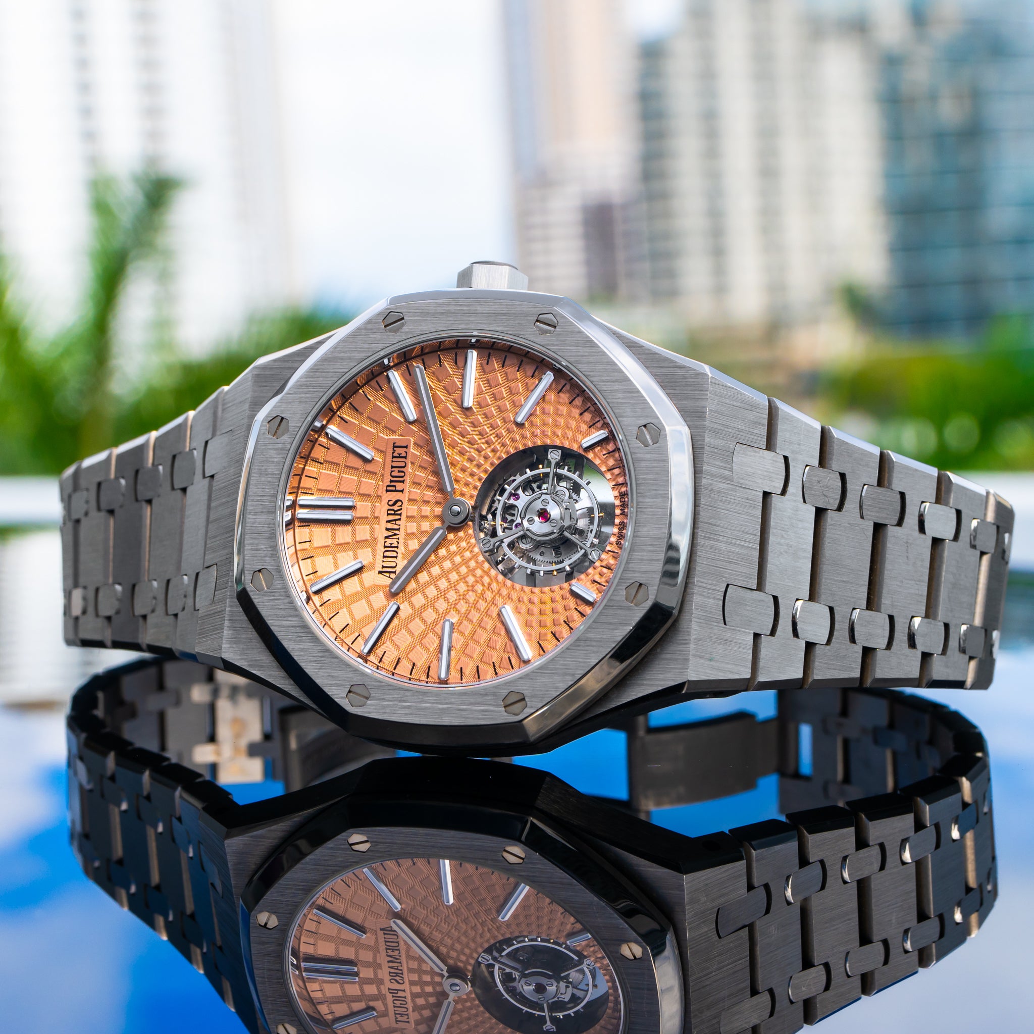 2023 Audemars Piguet 26531TI Royal Oak Flying Tourbillon Salmon Dial 41mm