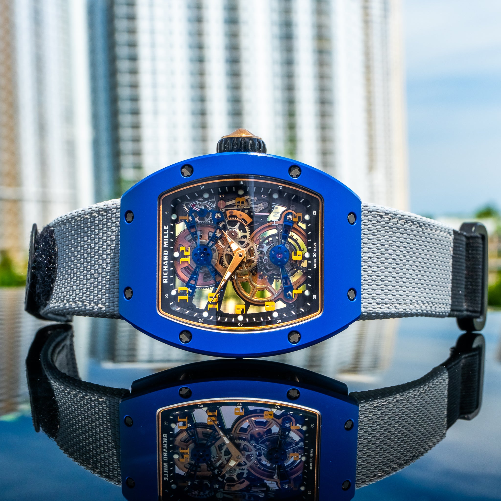 2023 Richard Mille RM17-02 Blue Ceramic Manual Winding Tourbillon