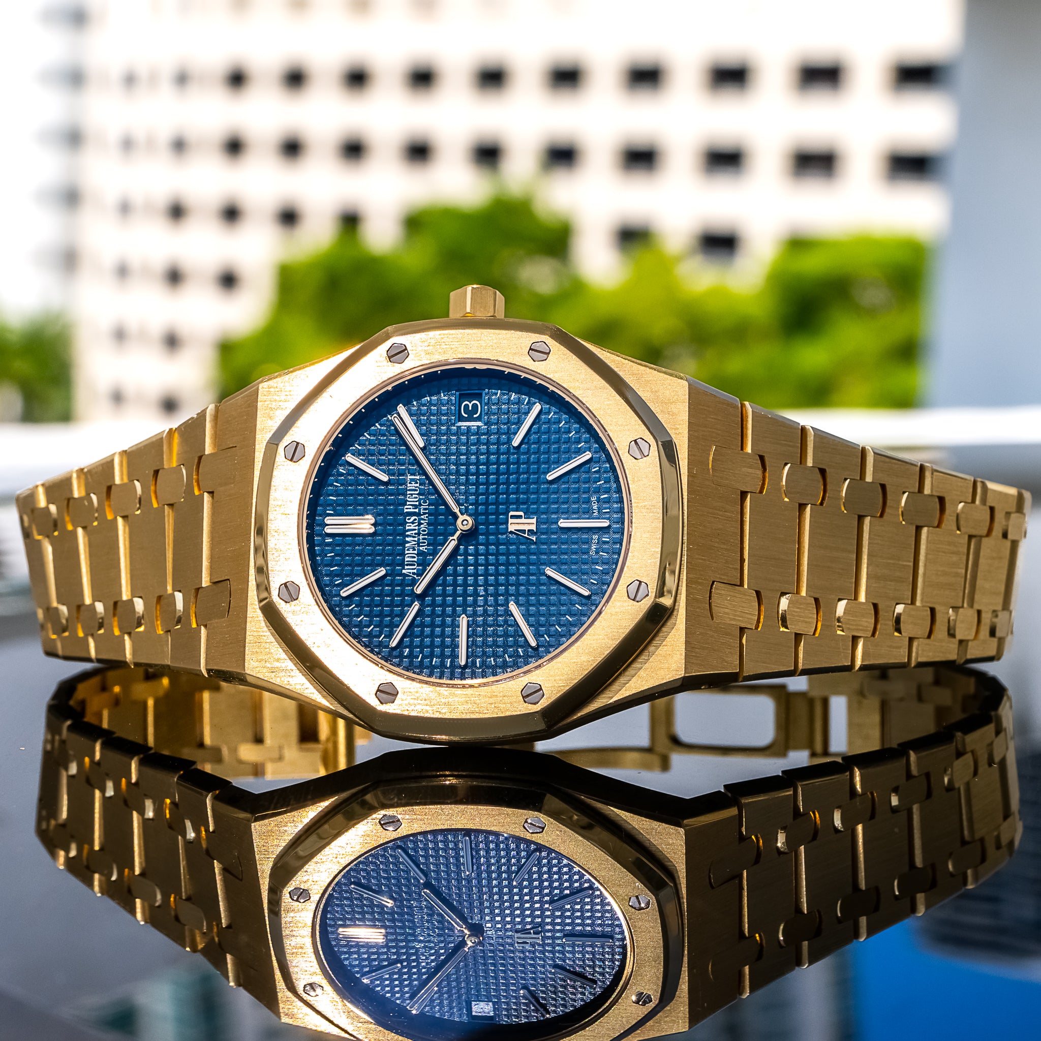 Audemars Piguet 15202BA Royal Oak "Jumbo" Blue Dial 39mm