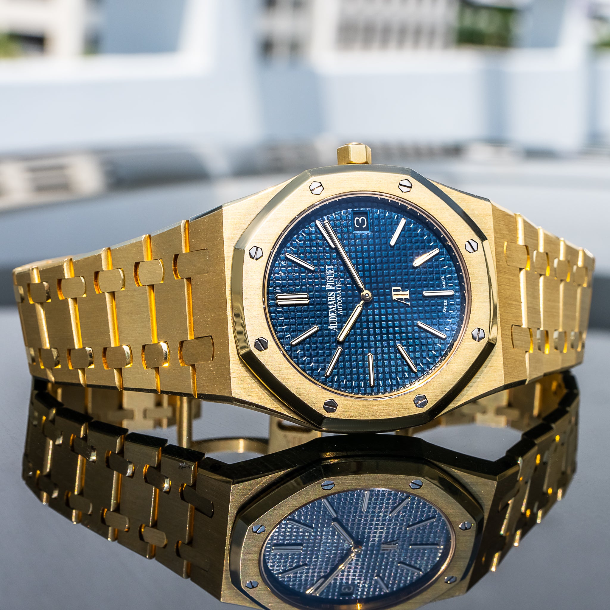 Audemars Piguet 15202BA Royal Oak "Jumbo" Blue Dial 39mm