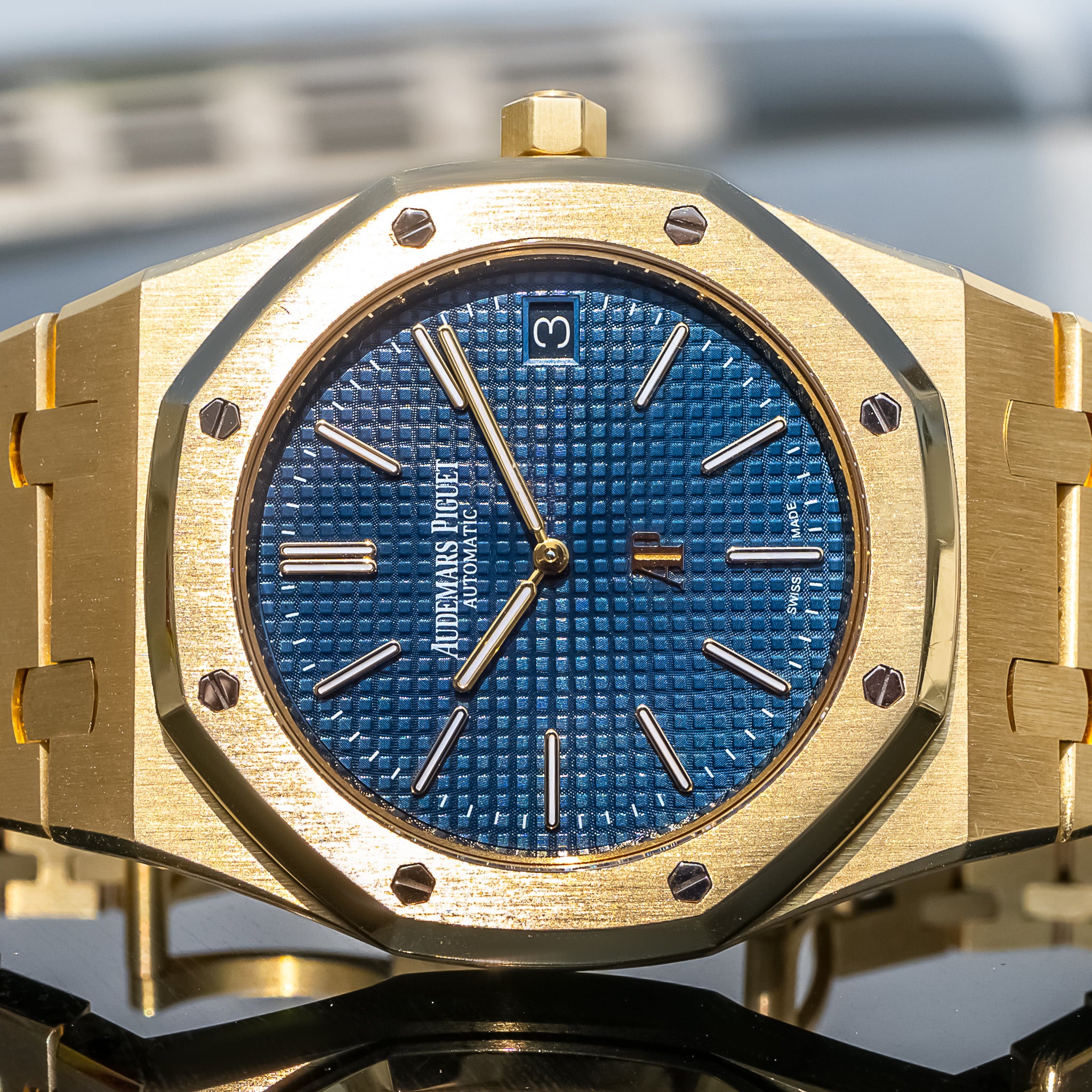 Audemars Piguet 15202BA Royal Oak "Jumbo" Blue Dial 39mm