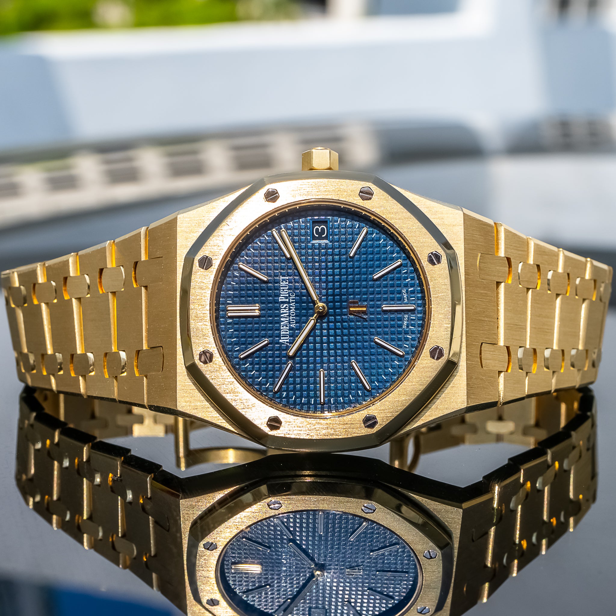 Audemars Piguet 15202BA Royal Oak "Jumbo" Blue Dial 39mm