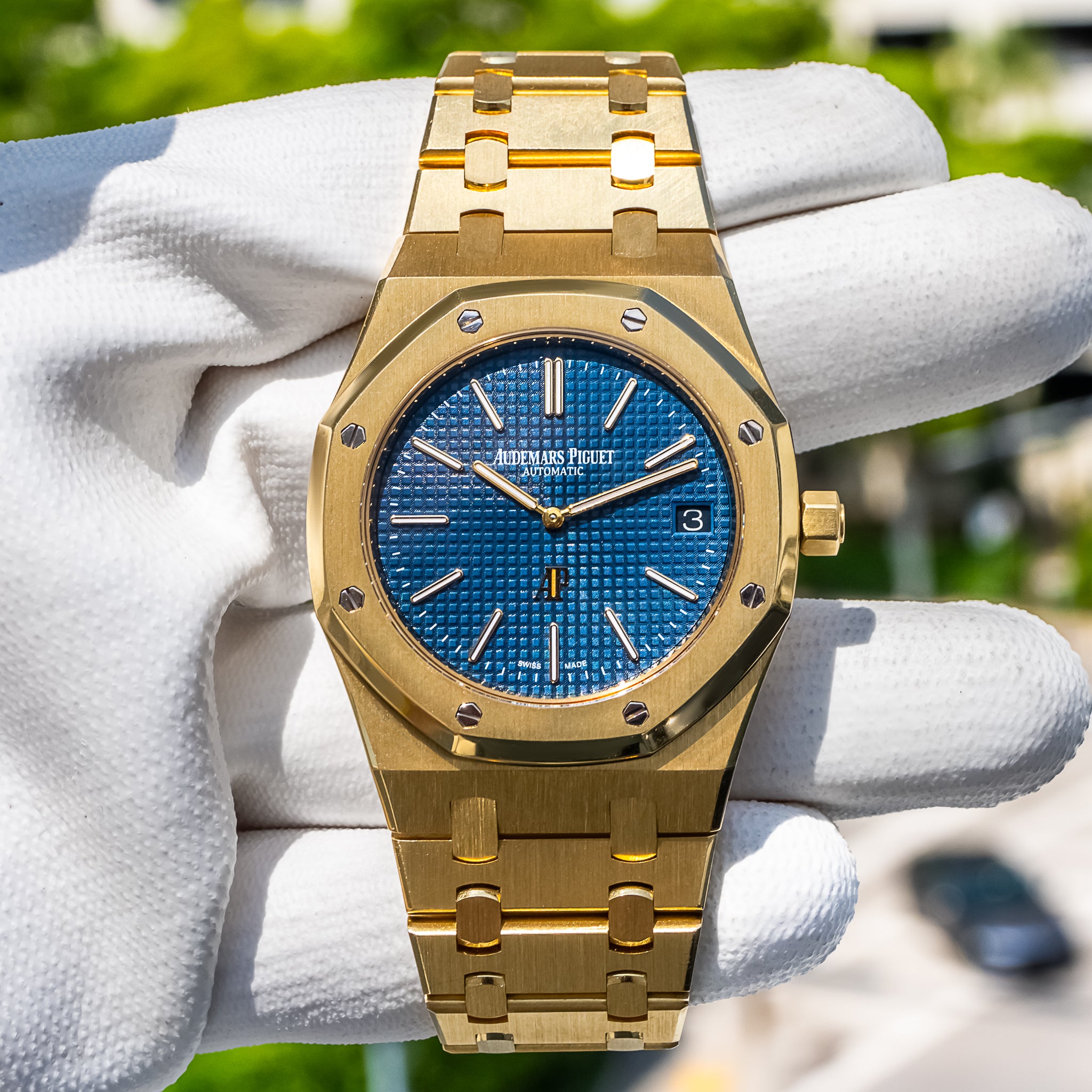 Audemars Piguet 15202BA Royal Oak "Jumbo" Blue Dial 39mm