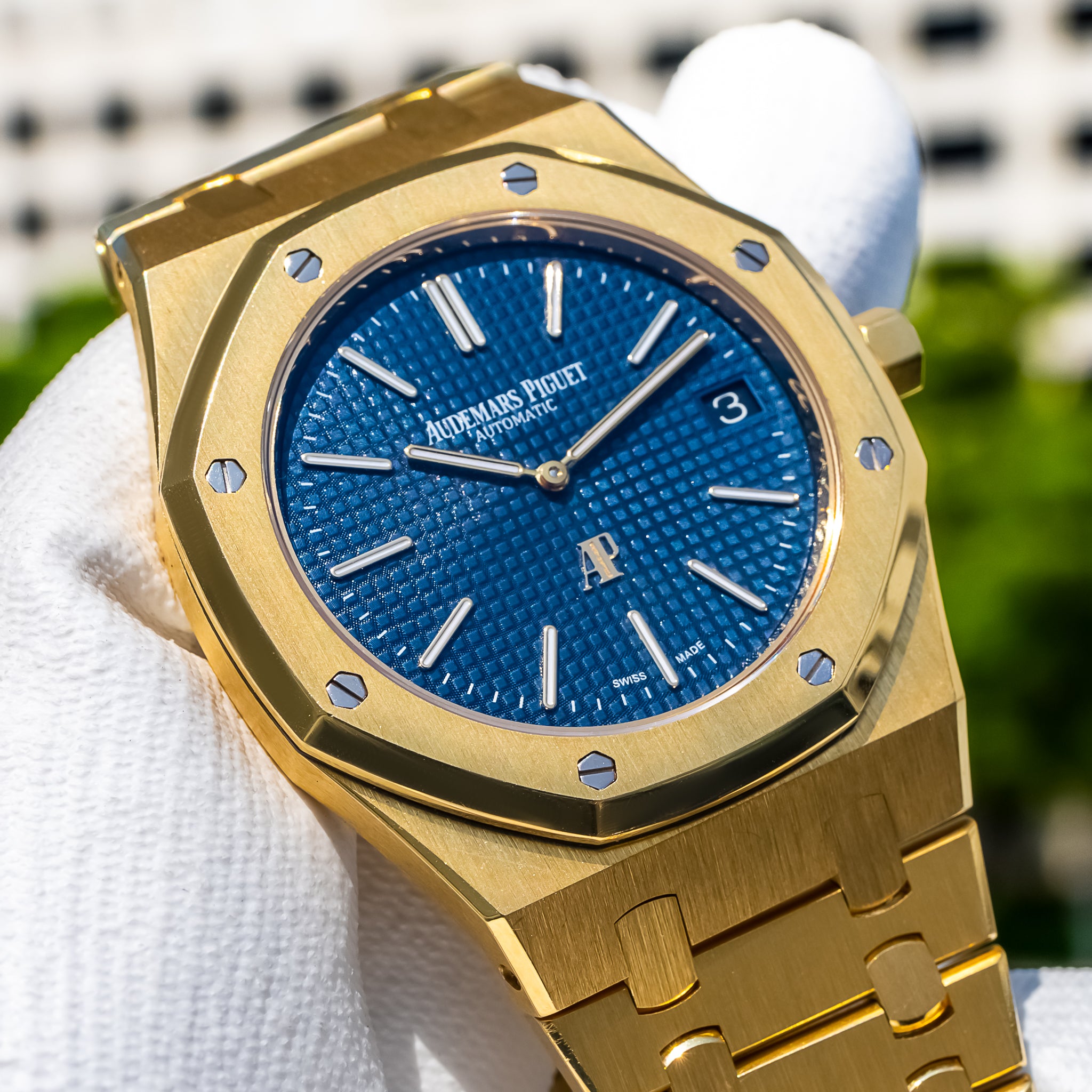 Audemars Piguet 15202BA Royal Oak "Jumbo" Blue Dial 39mm