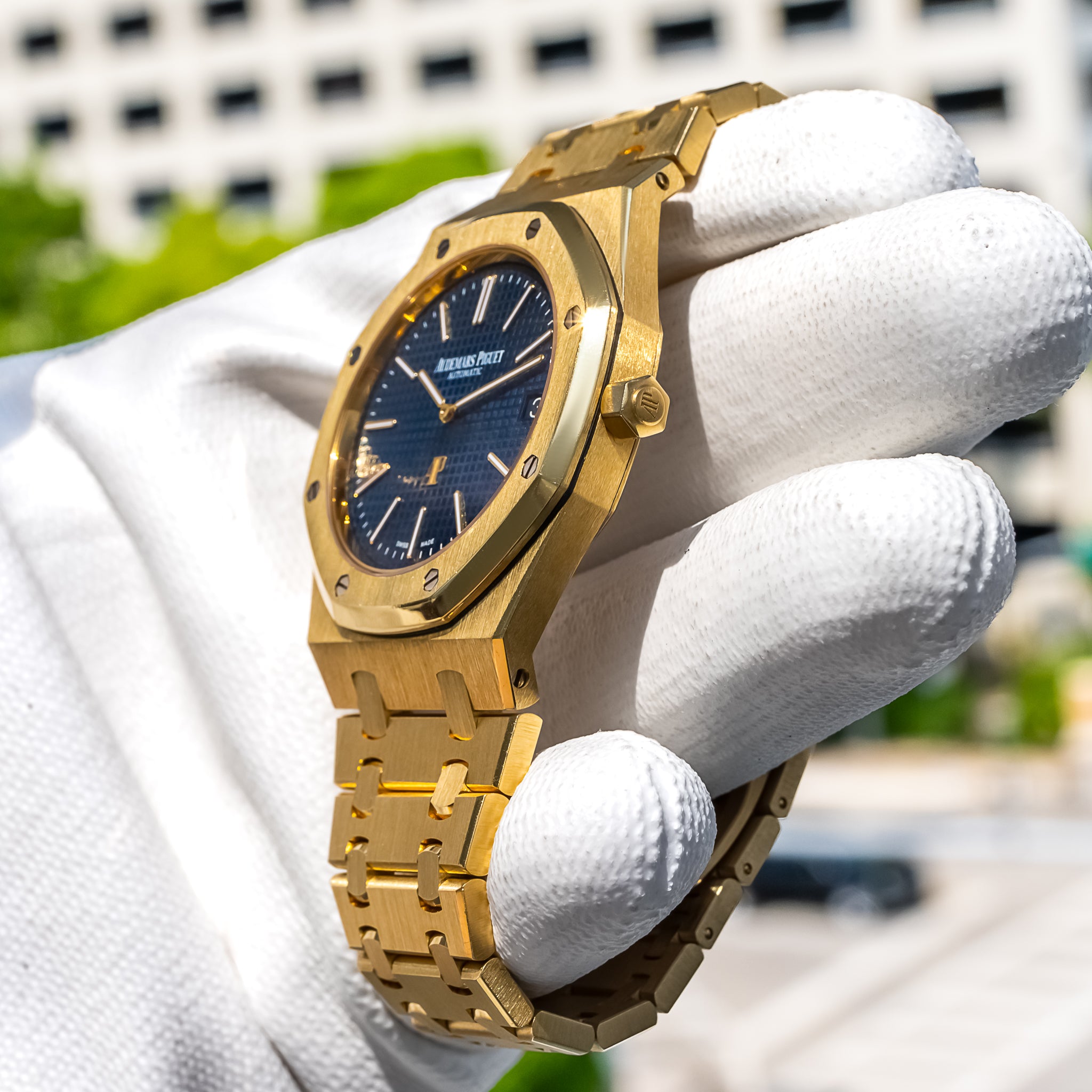 Audemars Piguet 15202BA Royal Oak "Jumbo" Blue Dial 39mm