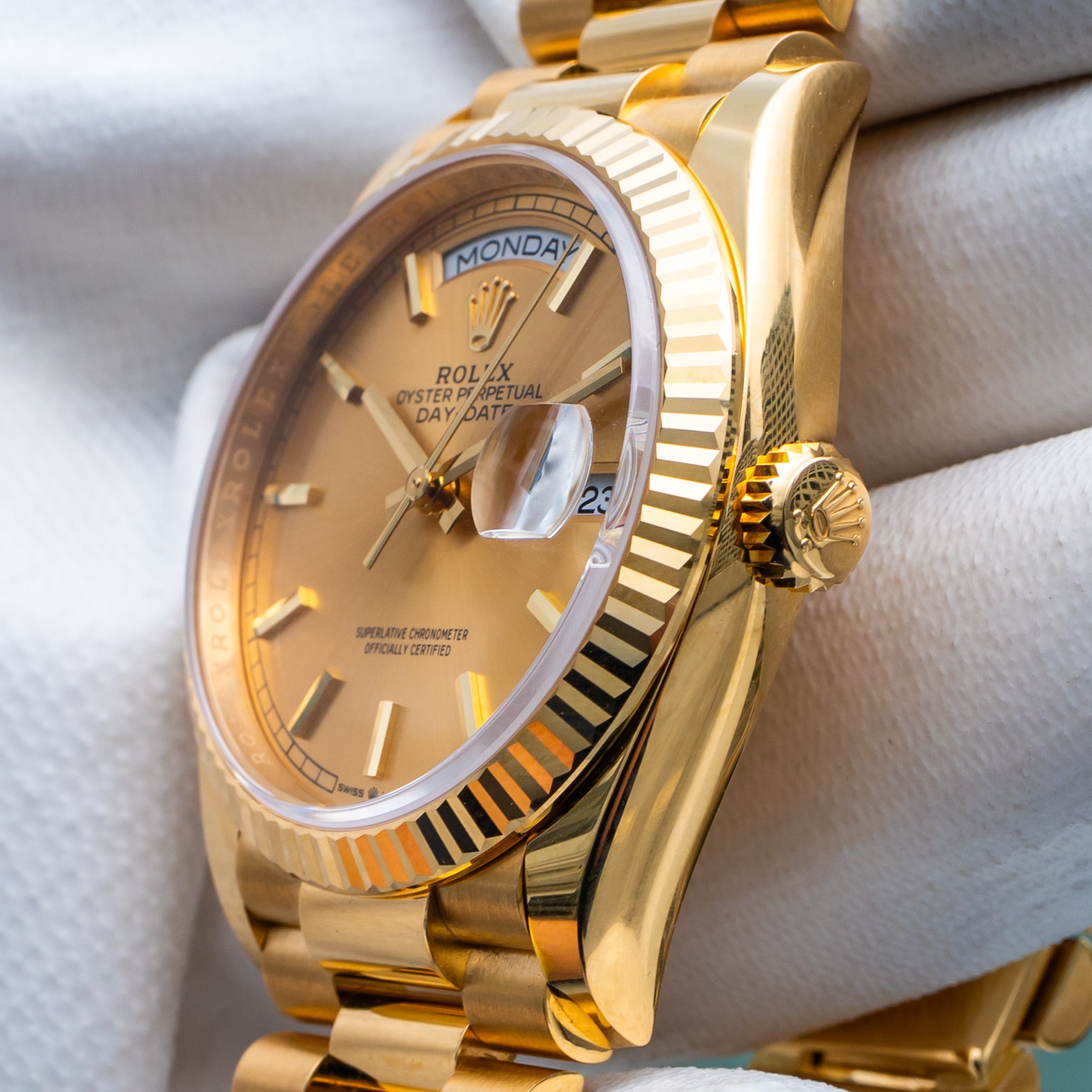 Rolex 2025 Day-Date Yellow Gold 128238 36mm