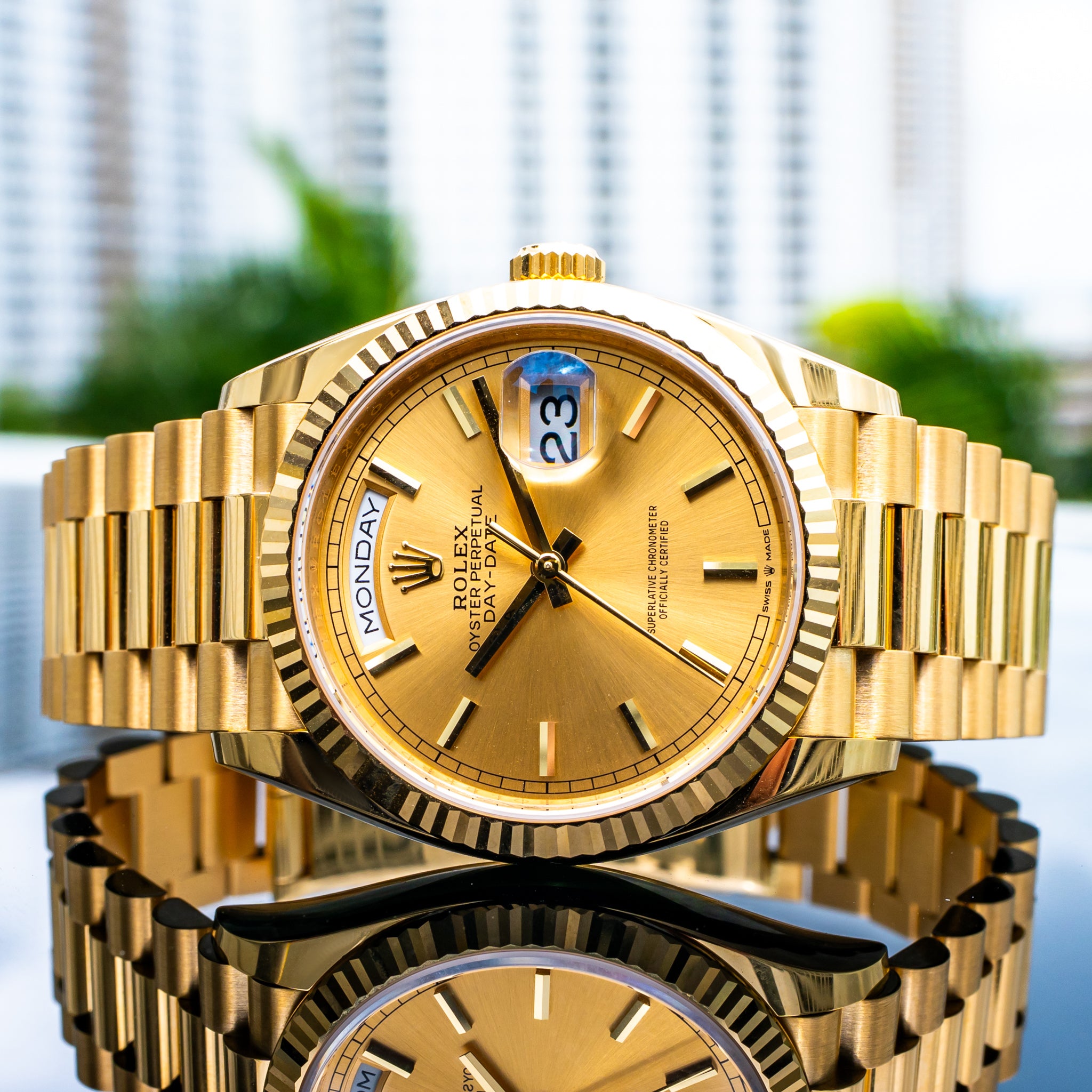 Rolex 2025 Day-Date Yellow Gold 128238 36mm - Main Image