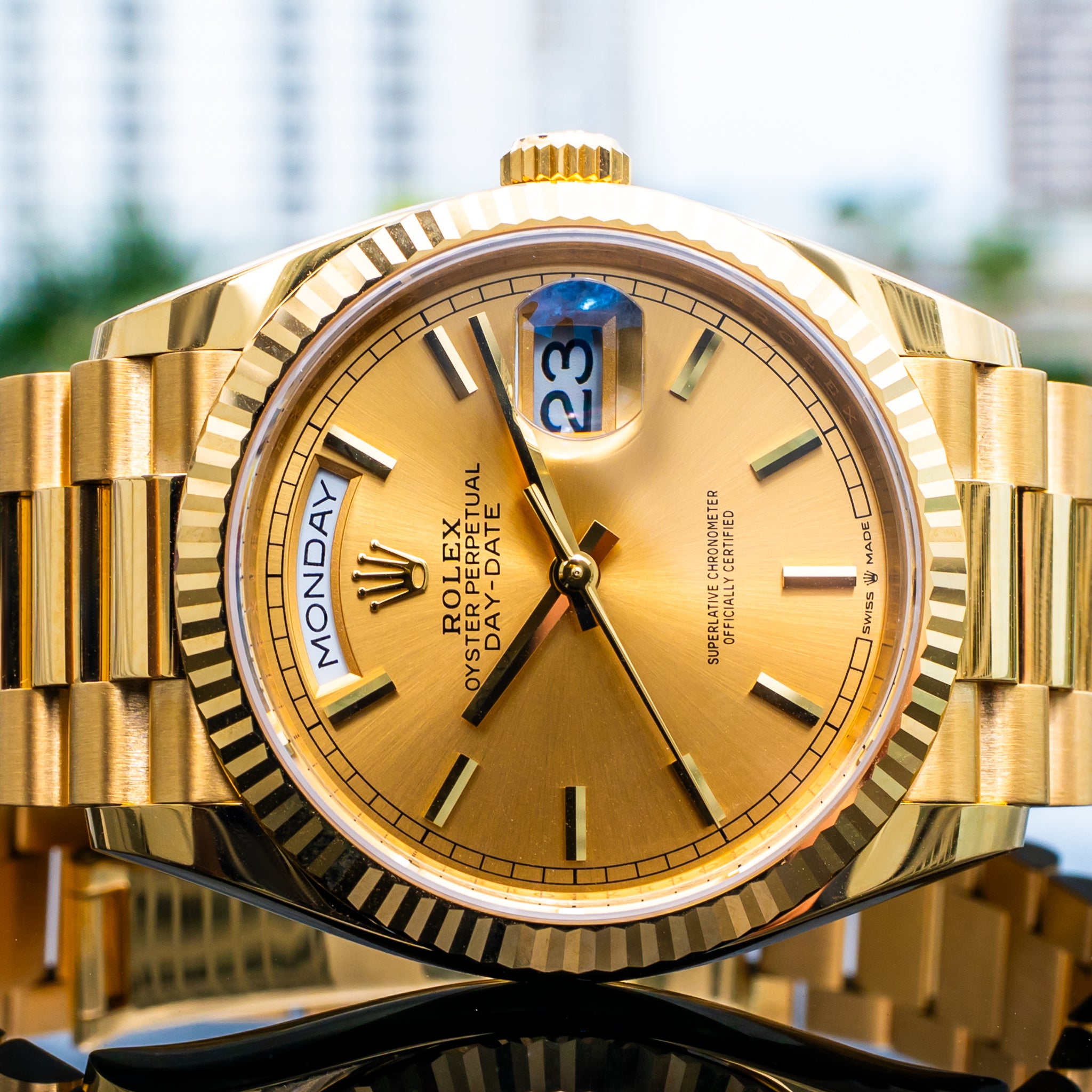 Rolex 2025 Day-Date Yellow Gold 128238 36mm