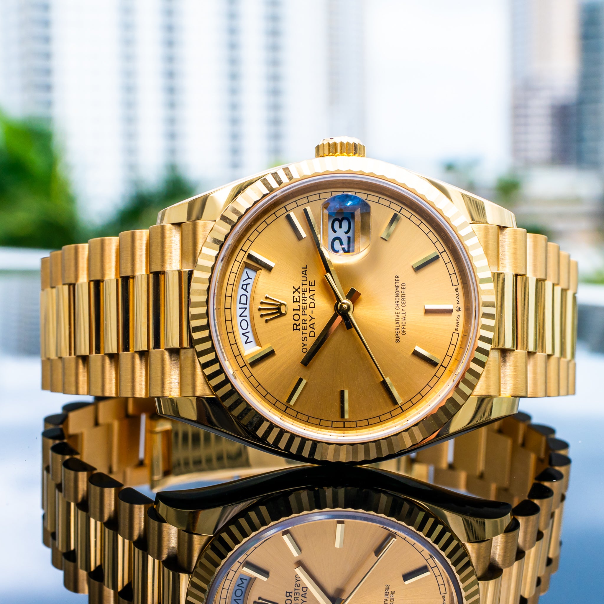 Rolex 2025 Day-Date Yellow Gold 128238 36mm