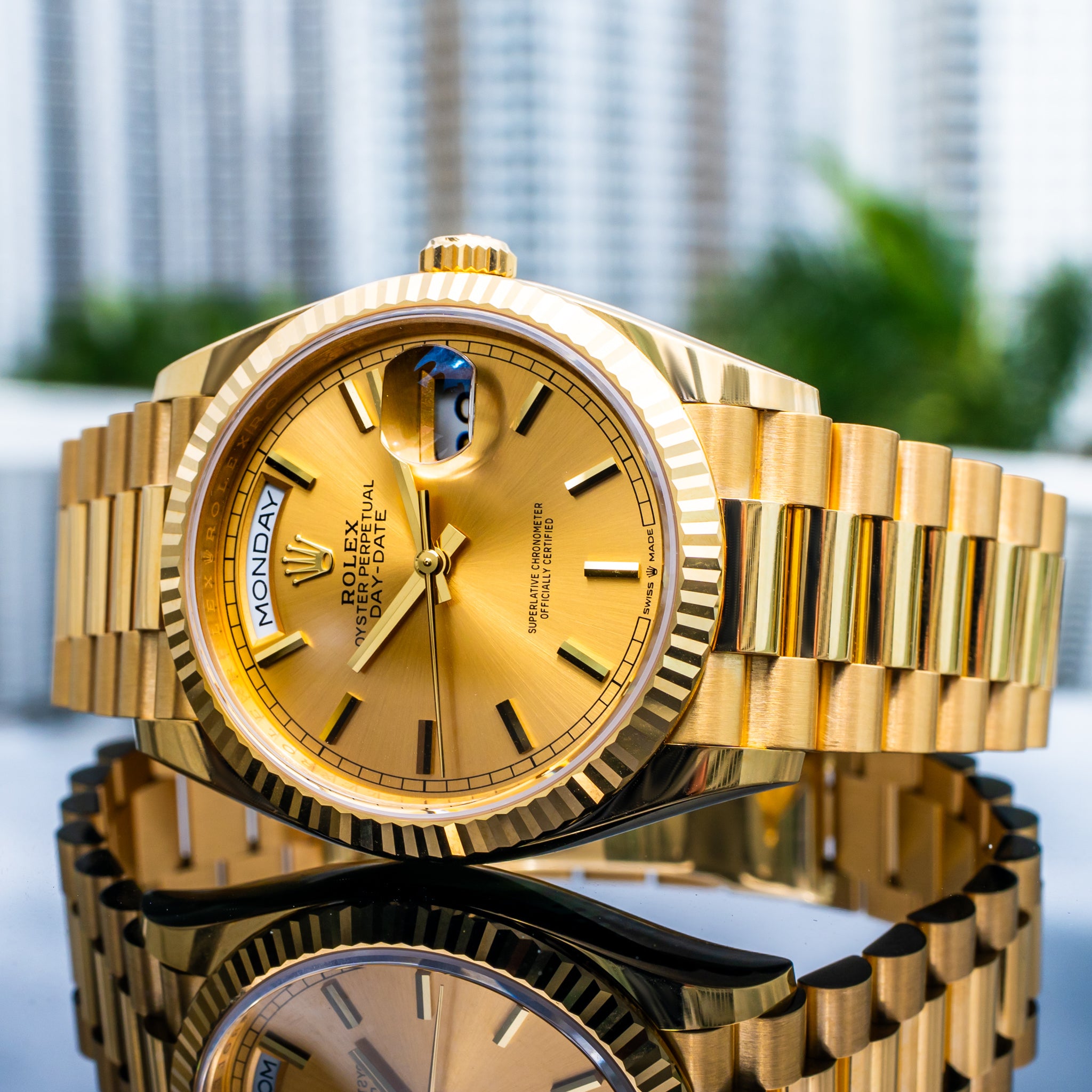 Rolex 2025 Day-Date Yellow Gold 128238 36mm