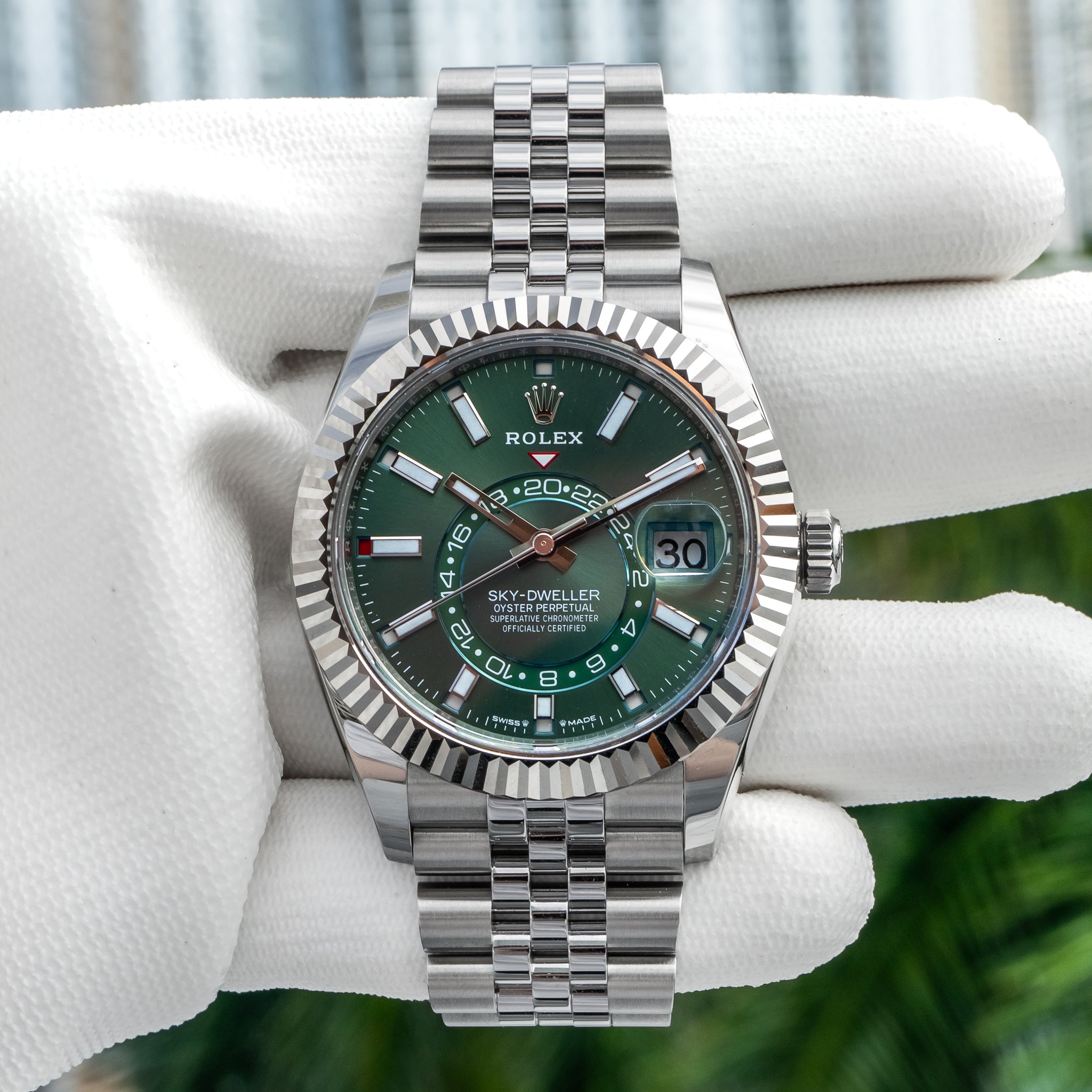 2025 Rolex 336934 Sky-Dweller Green Dial 42mm