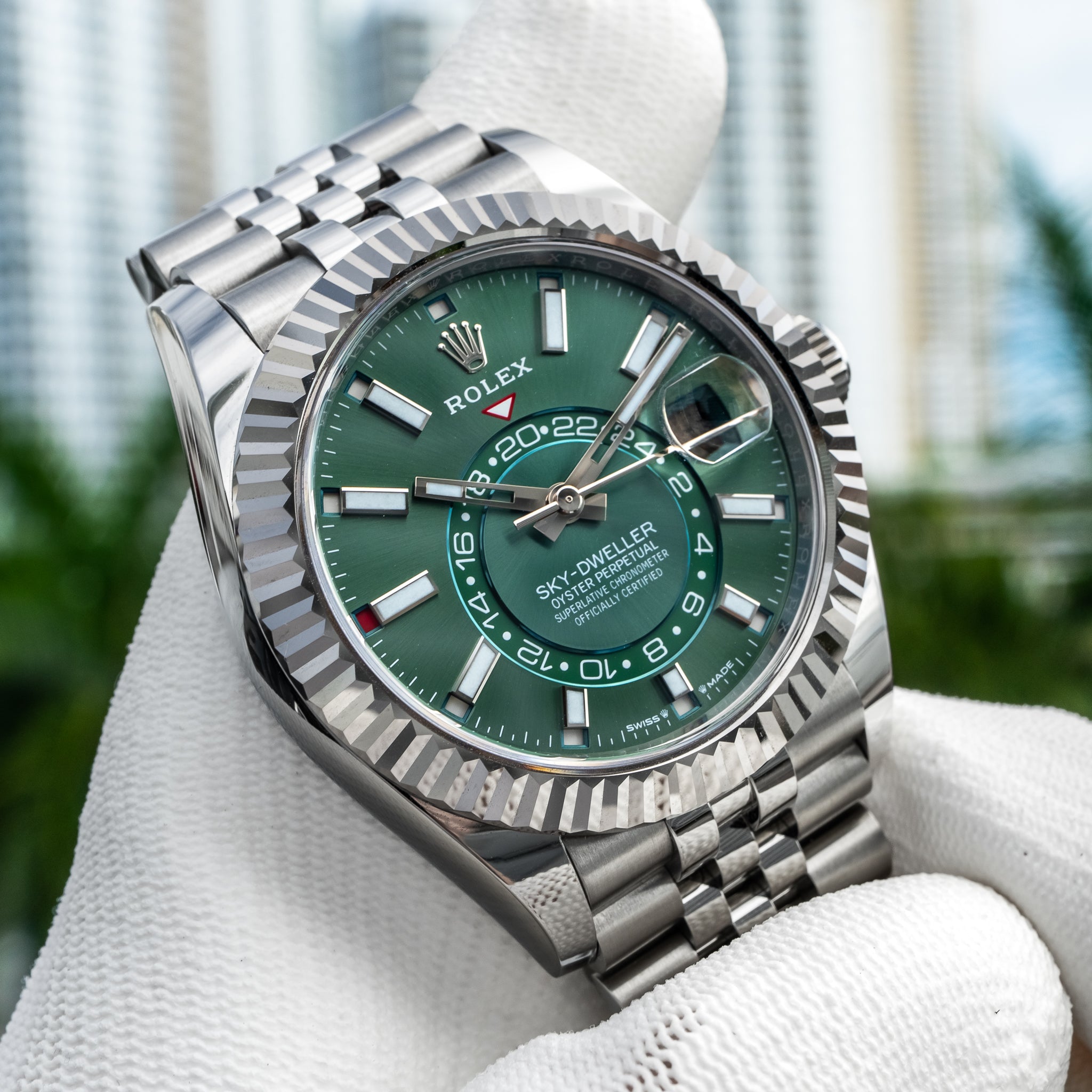 2025 Rolex 336934 Sky-Dweller Green Dial 42mm