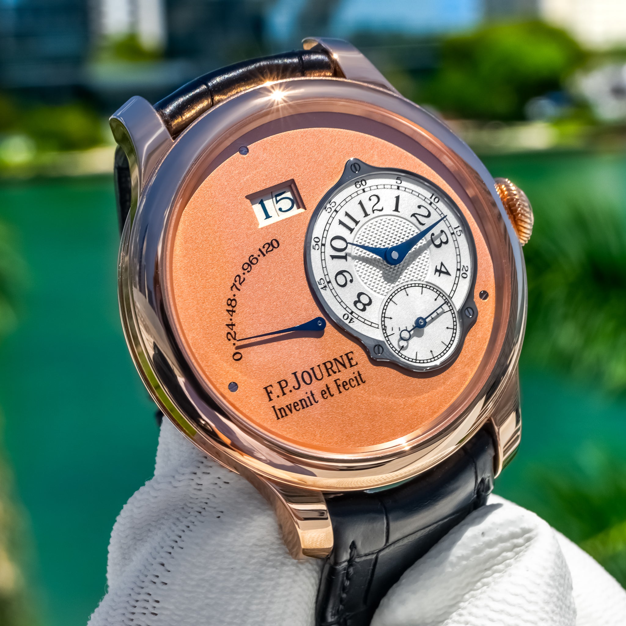 F.P. Journe Octa Automatique Rose Gold Salmon Dial 42mm