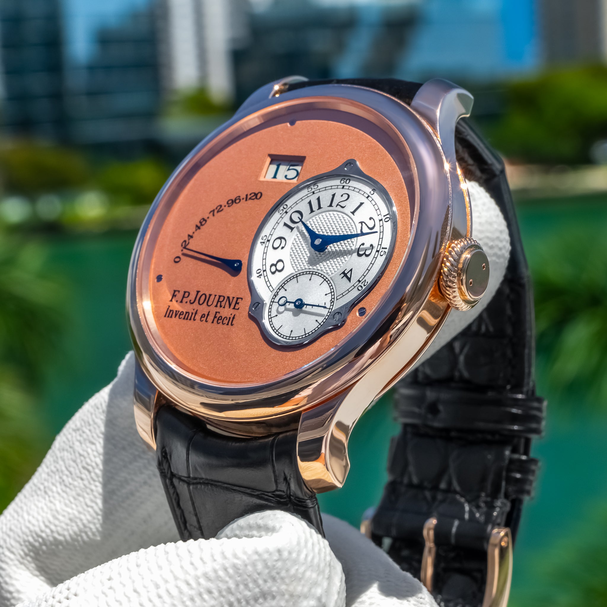 F.P. Journe Octa Automatique Rose Gold Salmon Dial 42mm