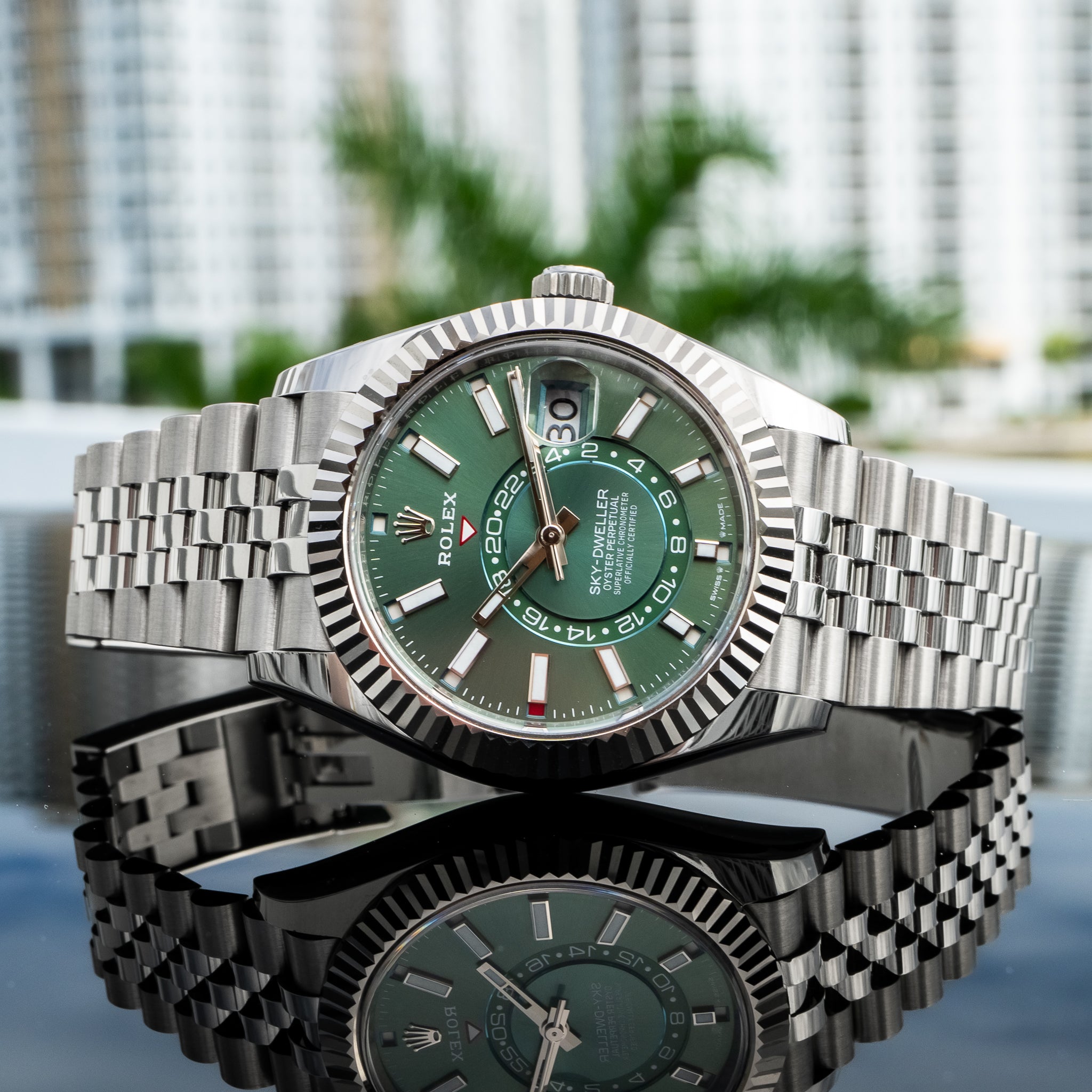 2025 Rolex 336934 Sky-Dweller Green Dial 42mm