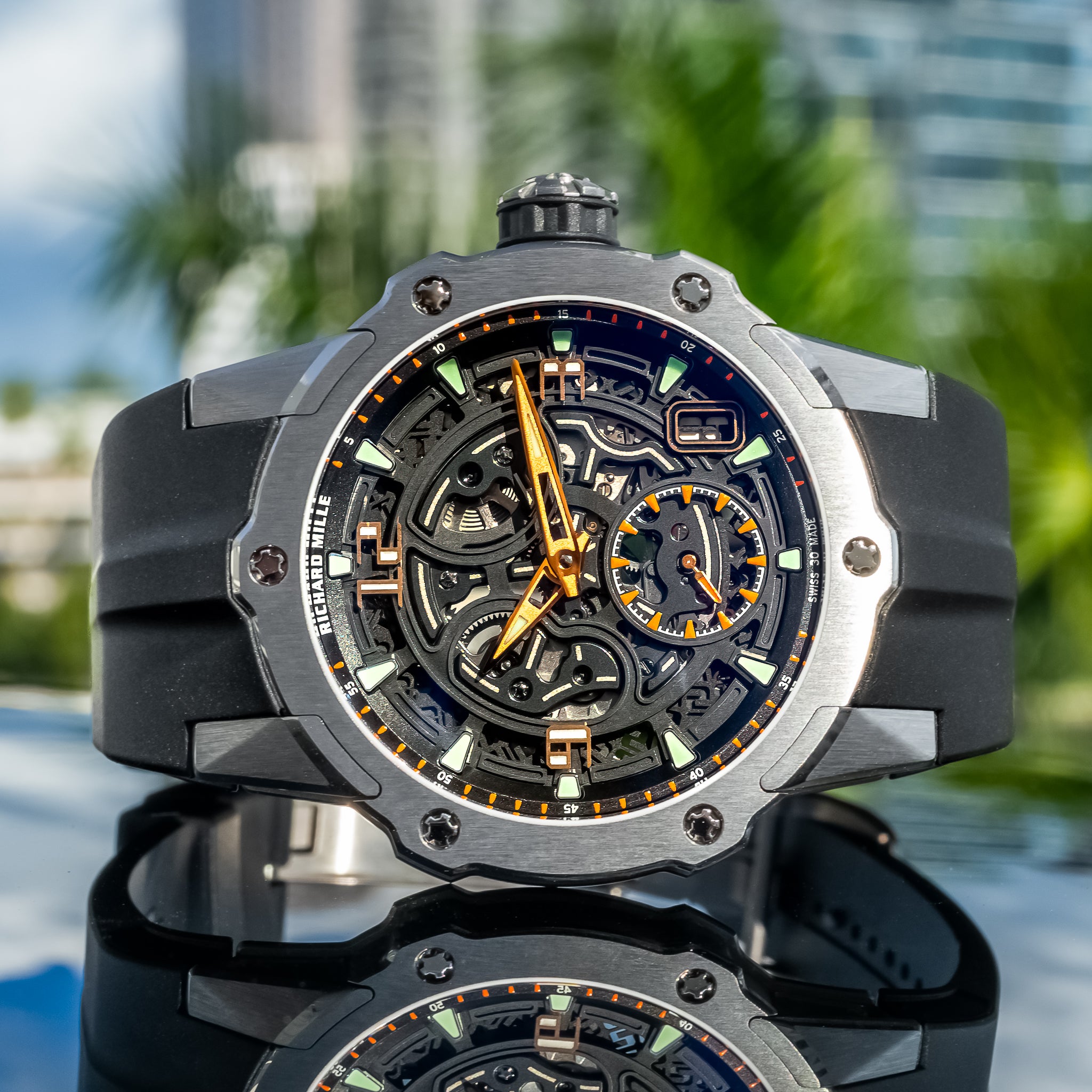 RICHARD MILLE グレー サングラス Richard Mille RM33-03 Automatic Titanium 41.7mm