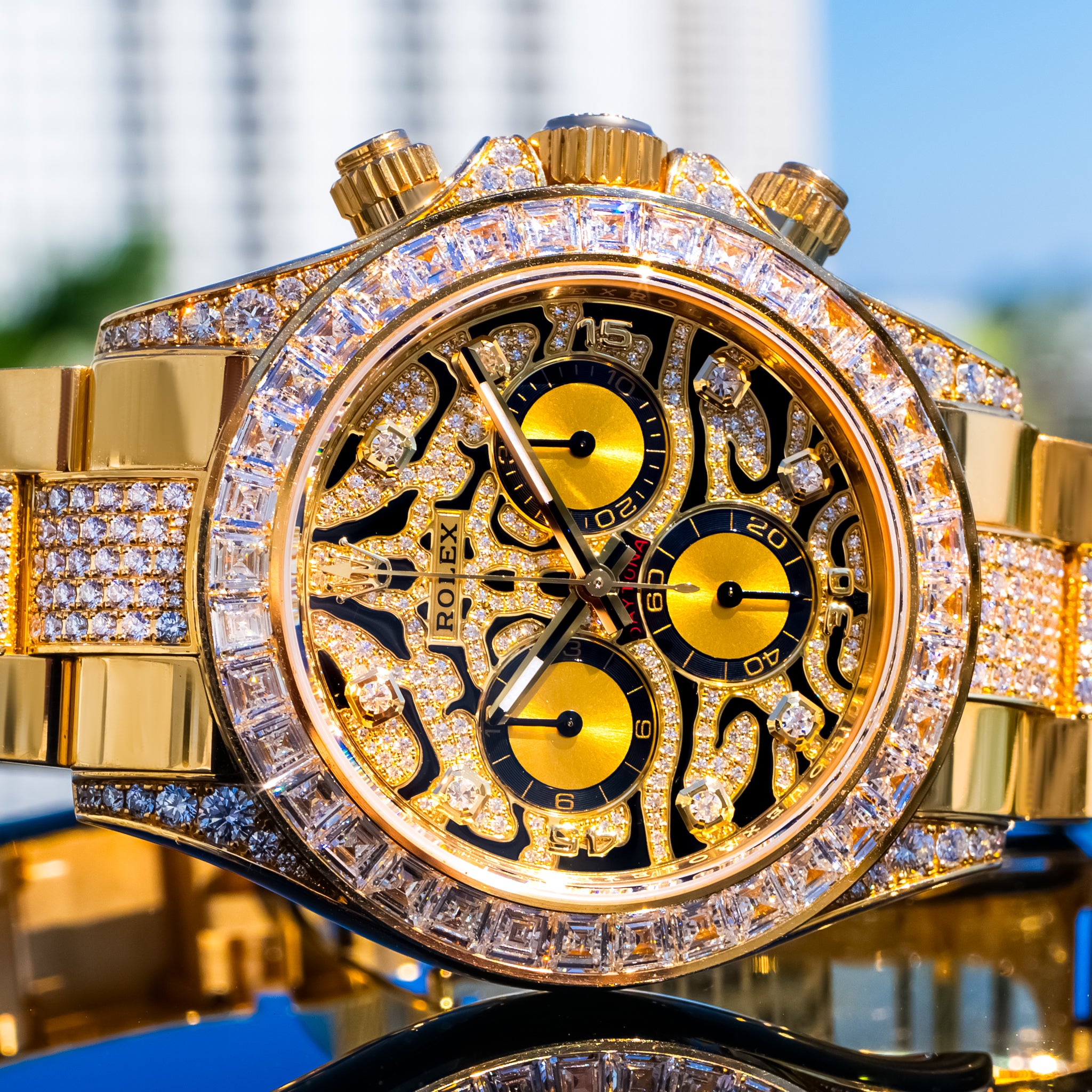 Rolex2022 Daytona "Eye Of The Tiger" 116598TBR Pave