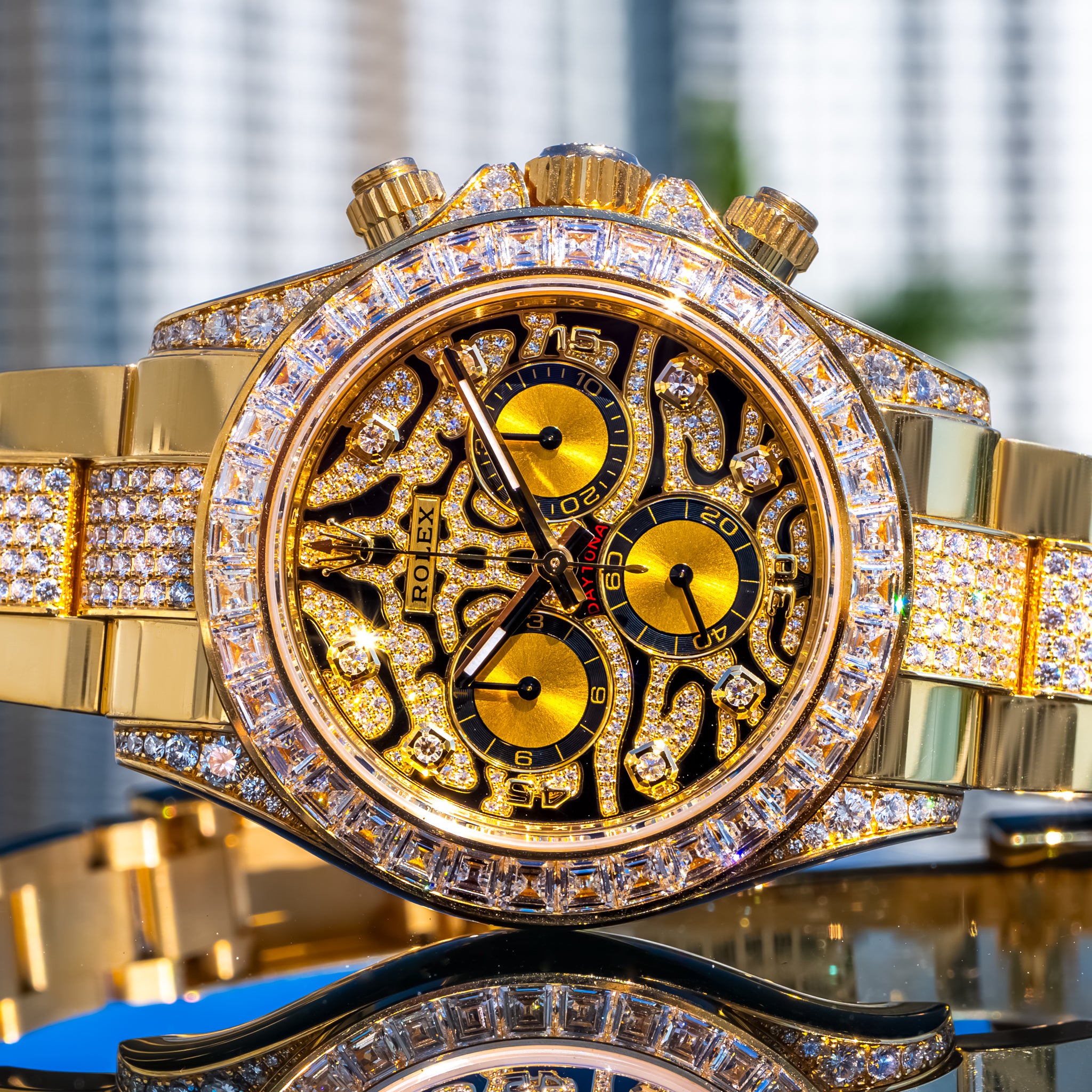 Rolex2022 Daytona "Eye Of The Tiger" 116598TBR Pave