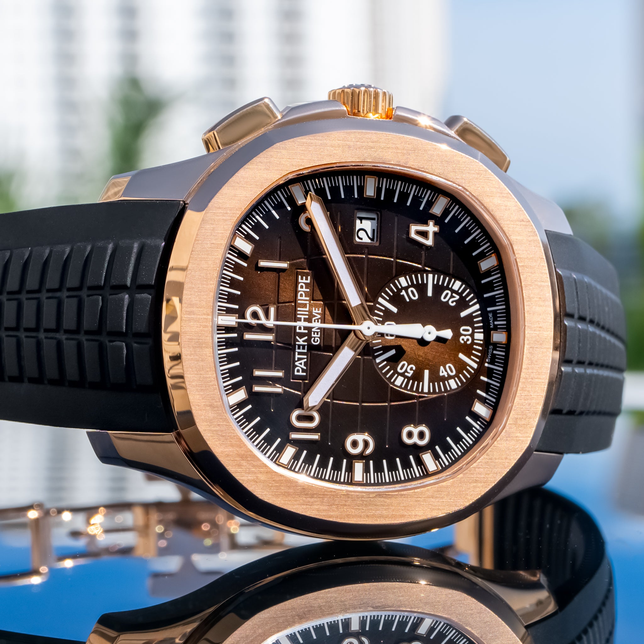 2023 Patek Philippe 5968r Aquanaut Rose Gold 42.2mm