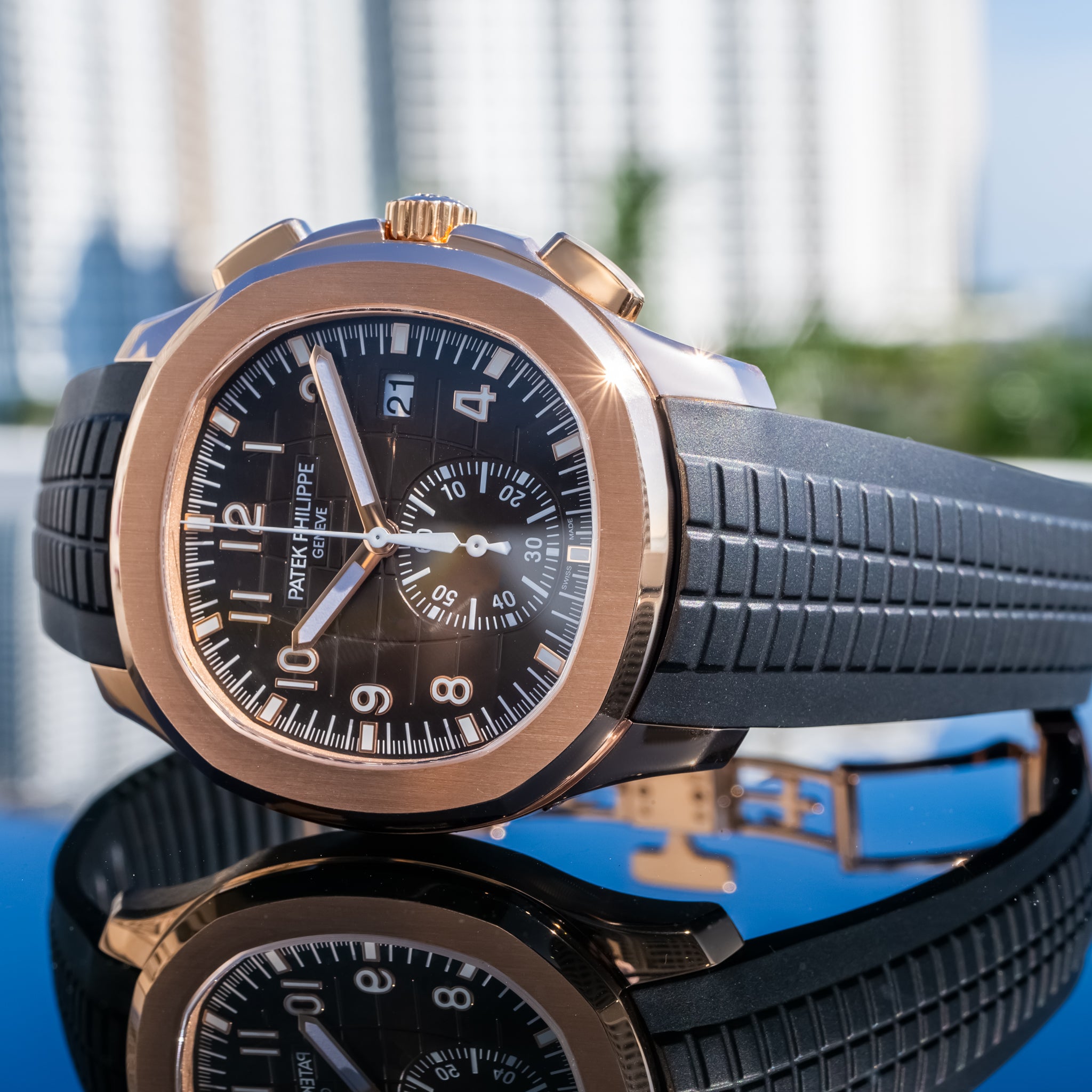 2023 Patek Philippe 5968r Aquanaut Rose Gold 42.2mm