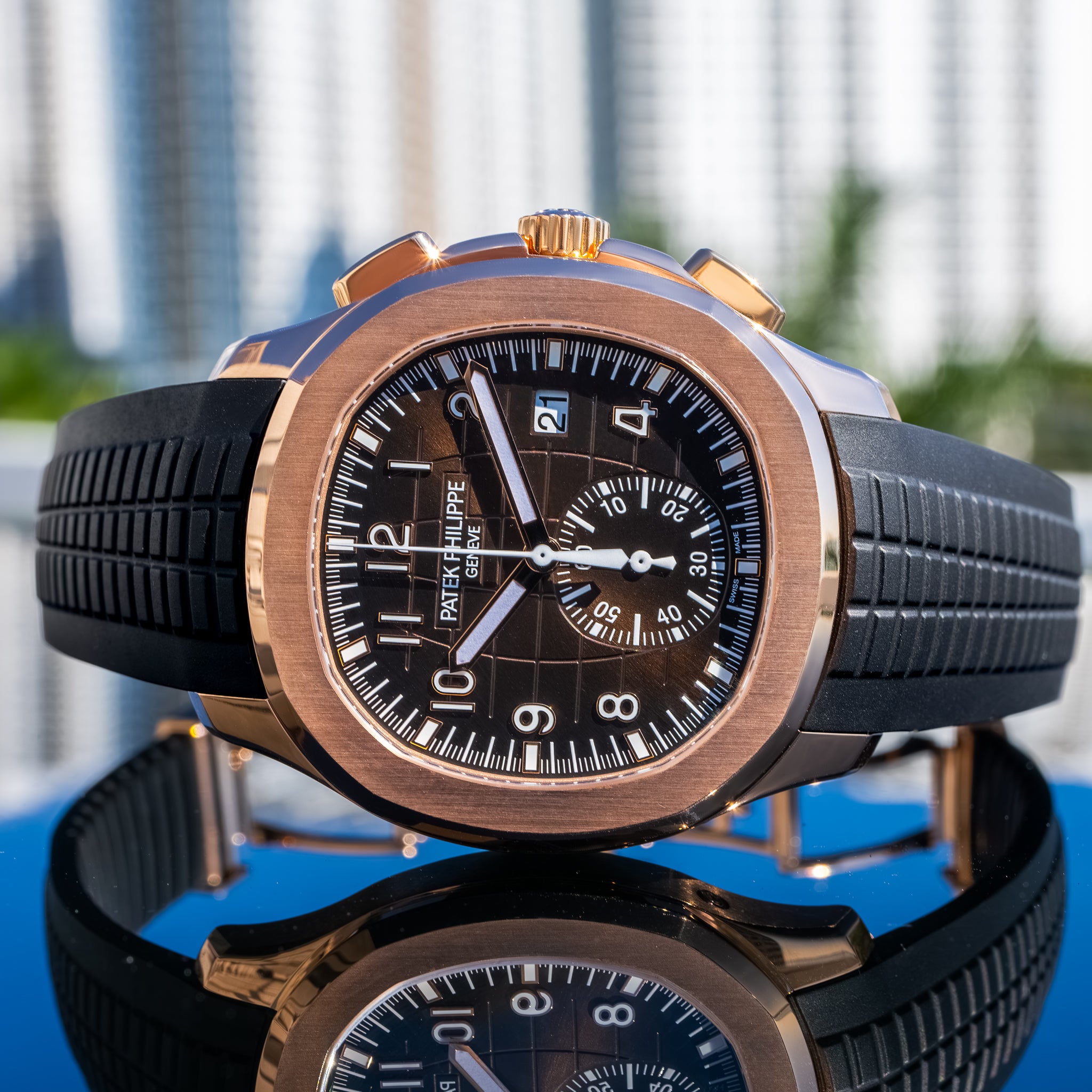 2023 Patek Philippe 5968r Aquanaut Rose Gold 42.2mm