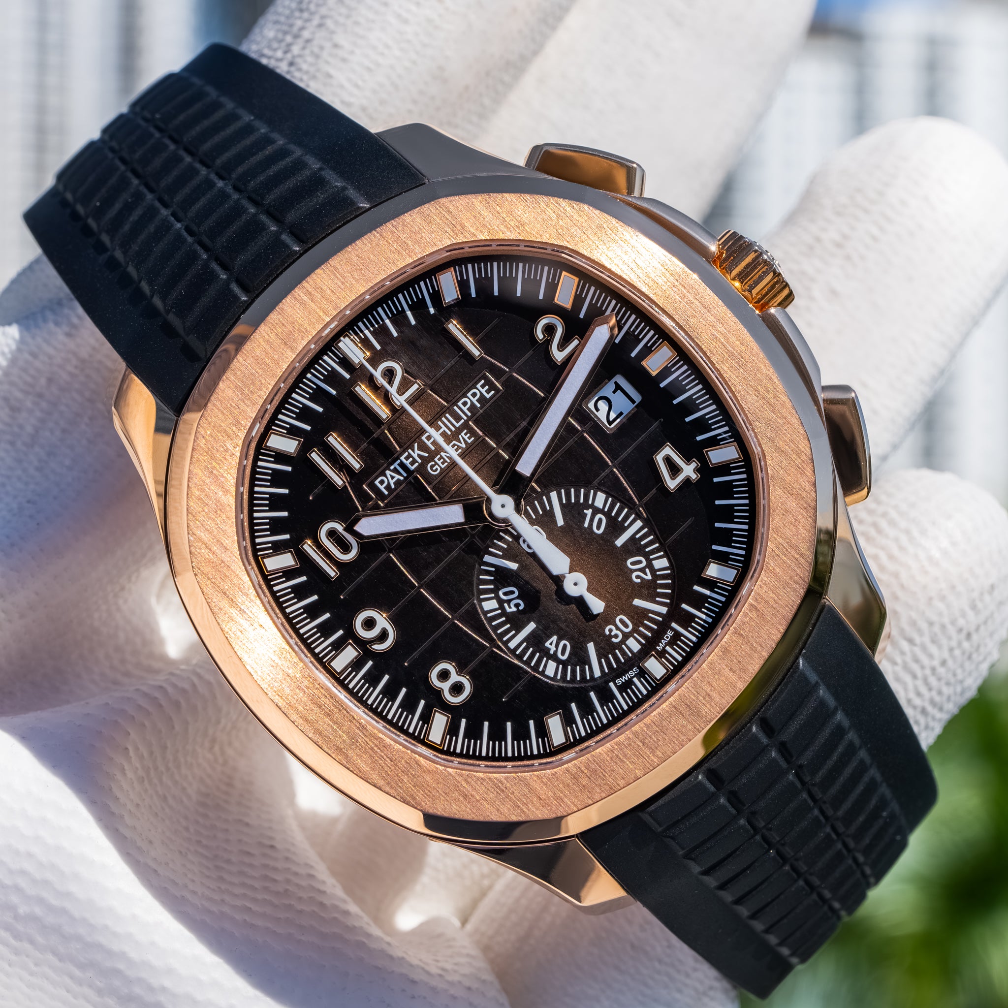 2023 Patek Philippe 5968r Aquanaut Rose Gold 42.2mm