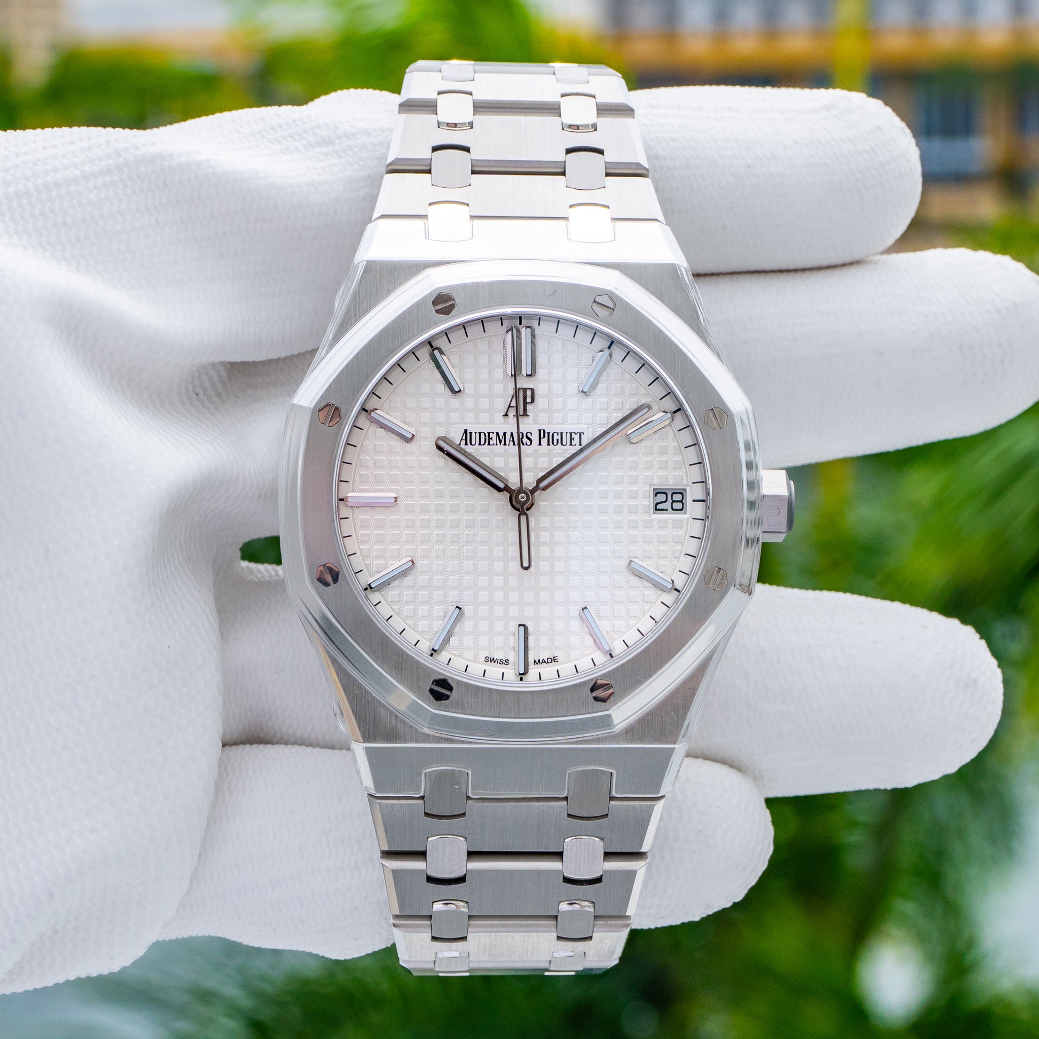 2021 Audemars Piguet 15500ST White Dial 41mm
