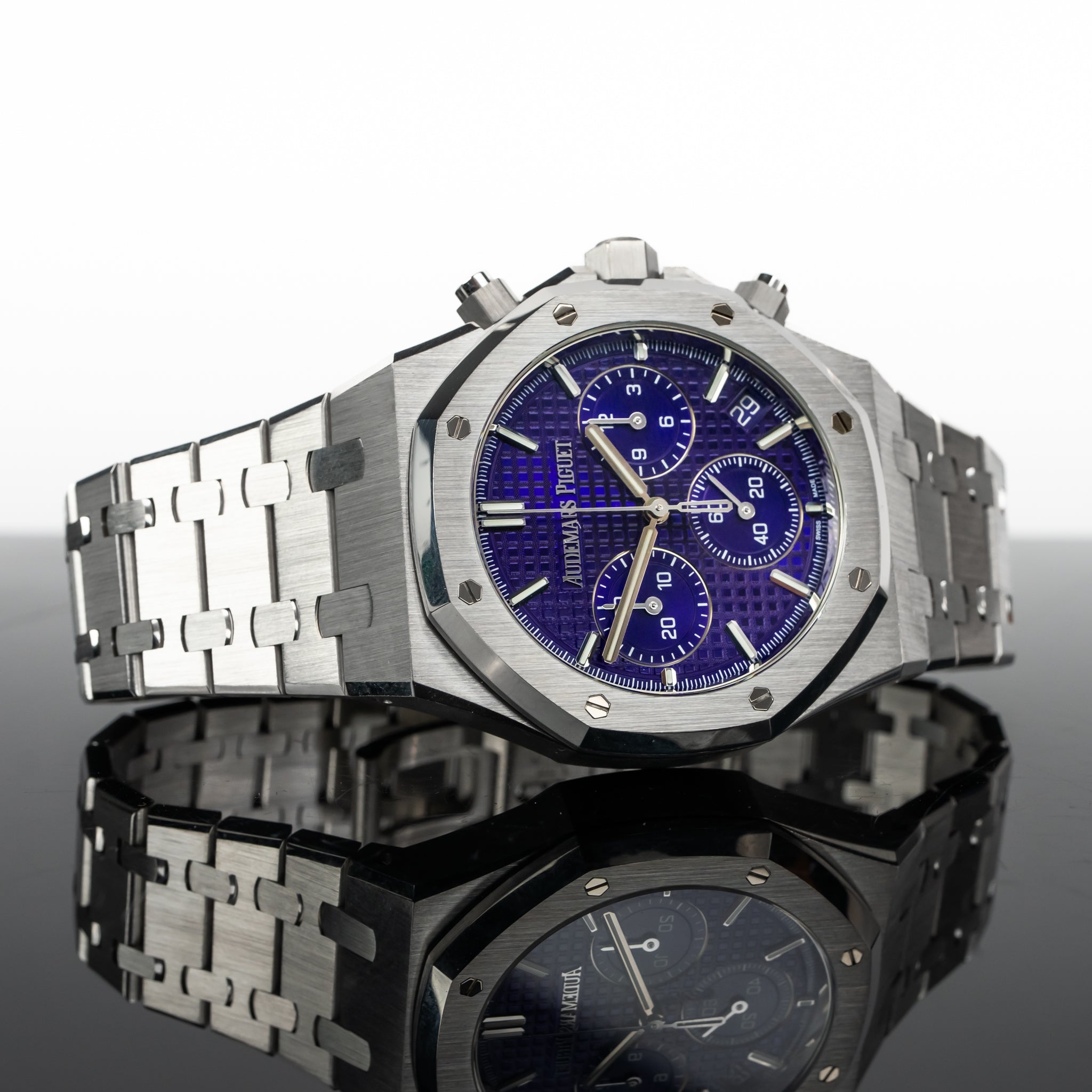 Audemars Piguet Royal Oak Chronograph White Gold Purple Dial 26240BC